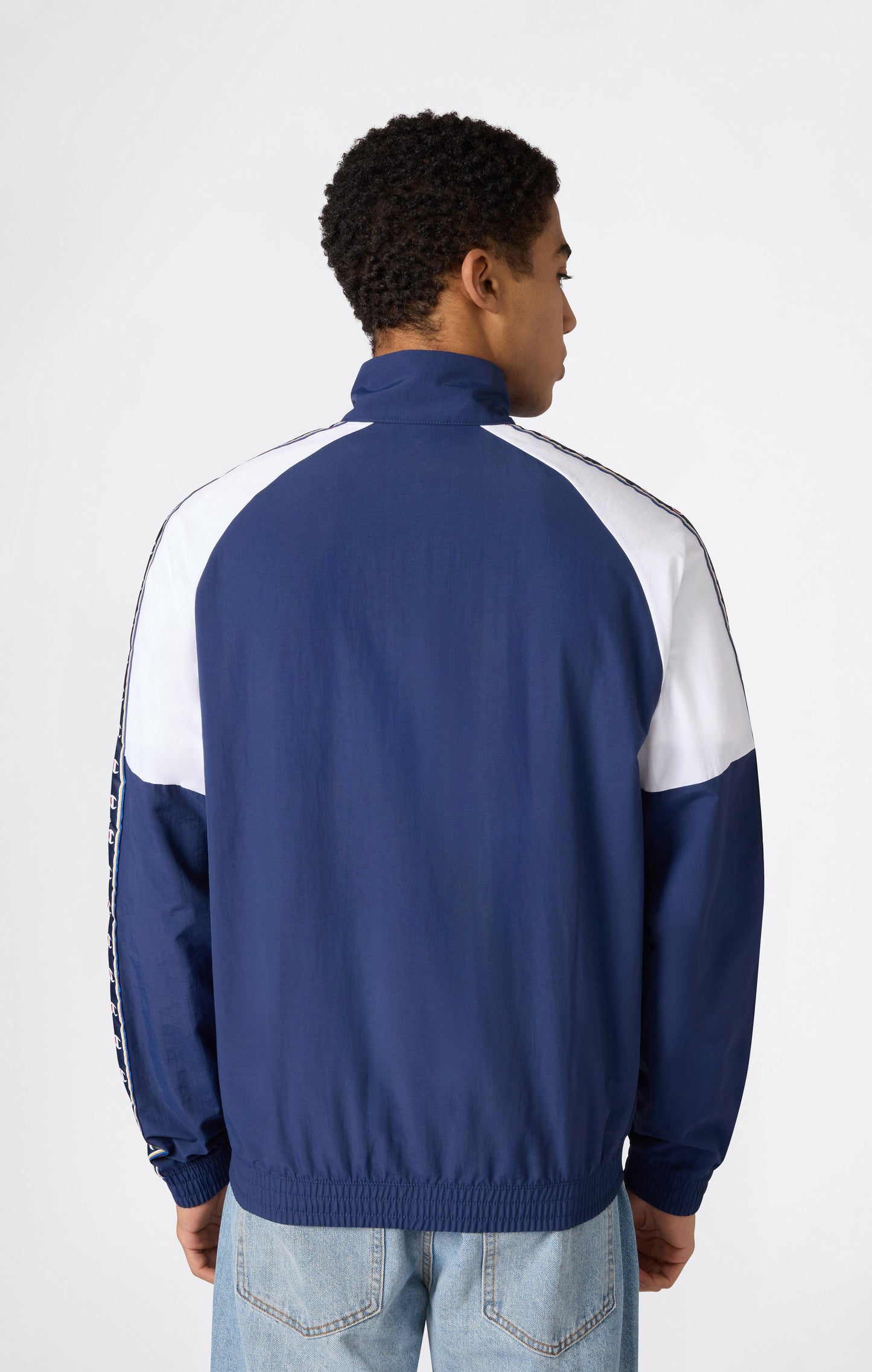 Men's Track Top with Full Zip and Tape Logo