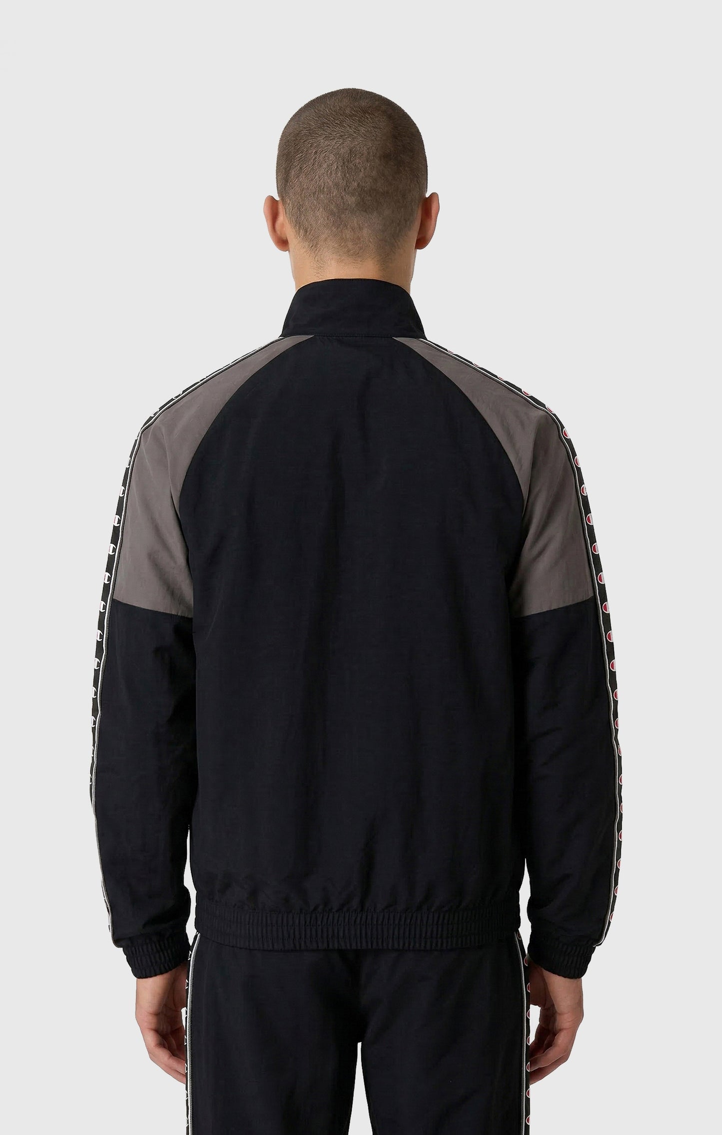 Men's Track Top with Full Zip and Tape Logo
