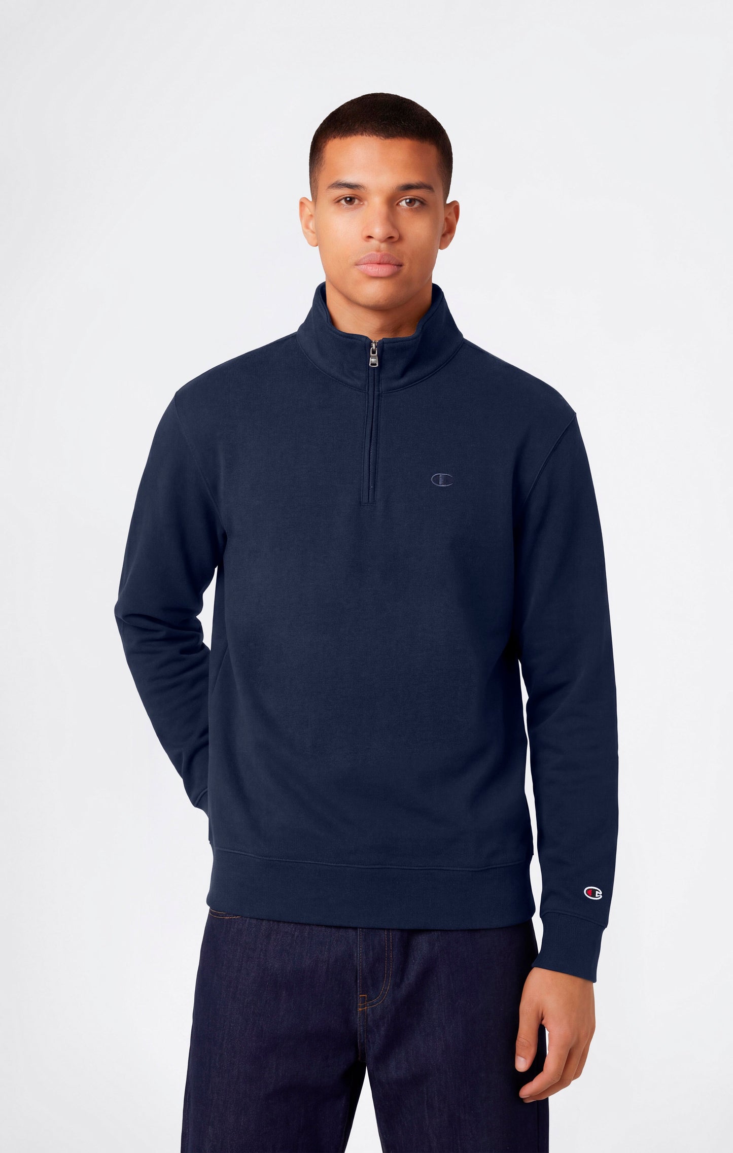 Herren Leichtes Half Zip Sweatshirt Icons