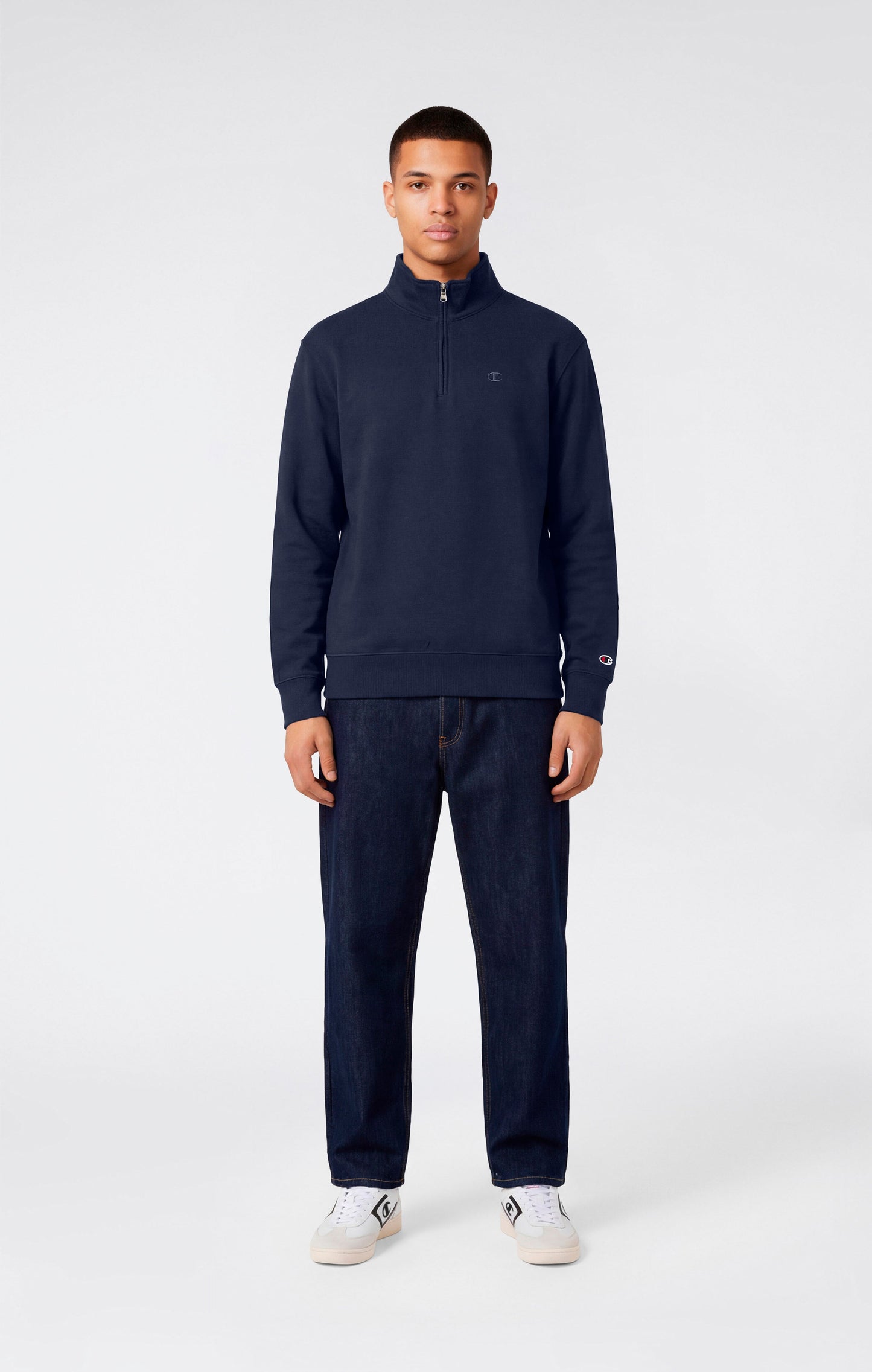 Herren Leichtes Half Zip Sweatshirt Icons