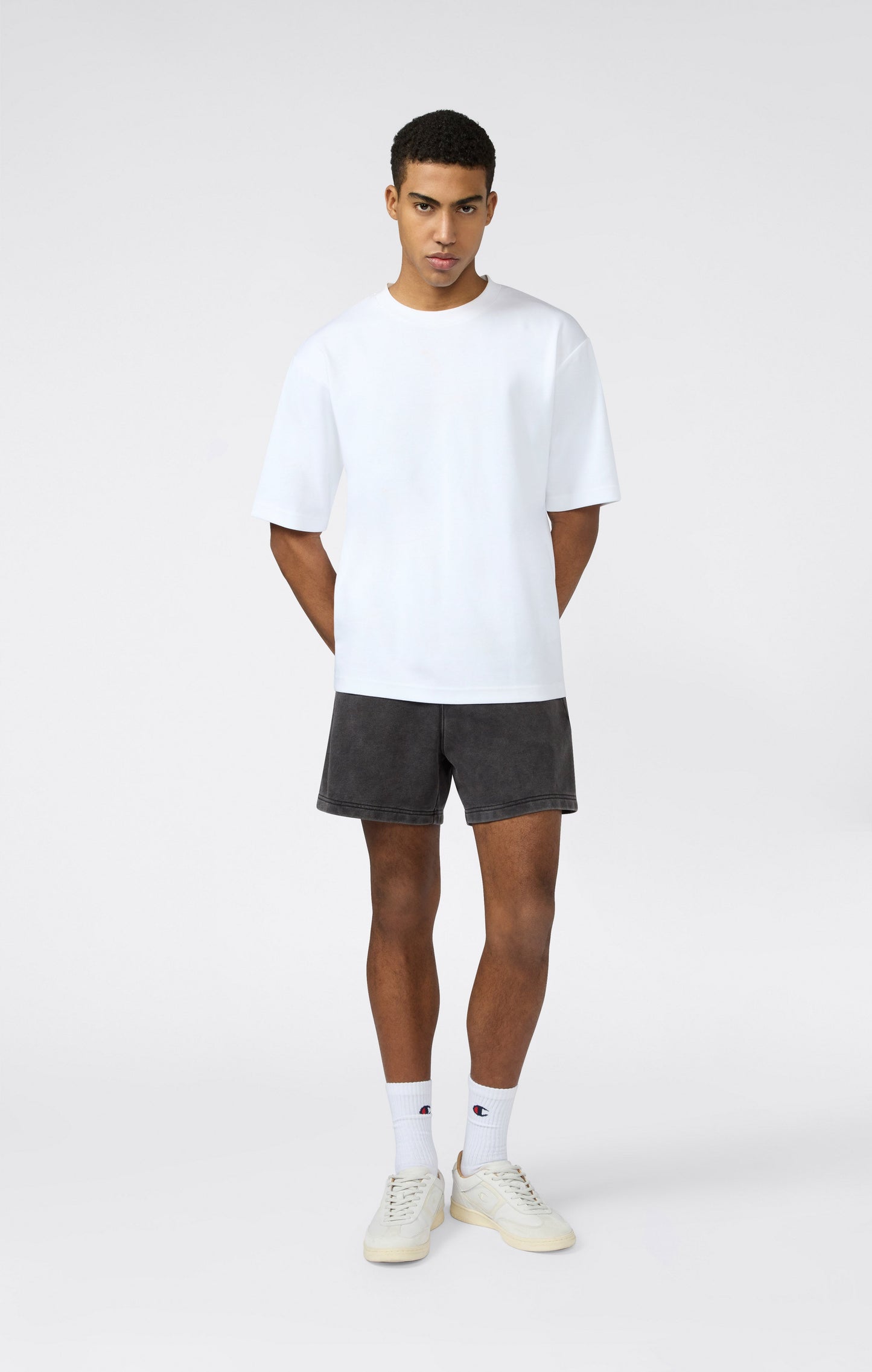 Men's 5 Washed Effect Shorts Icons
