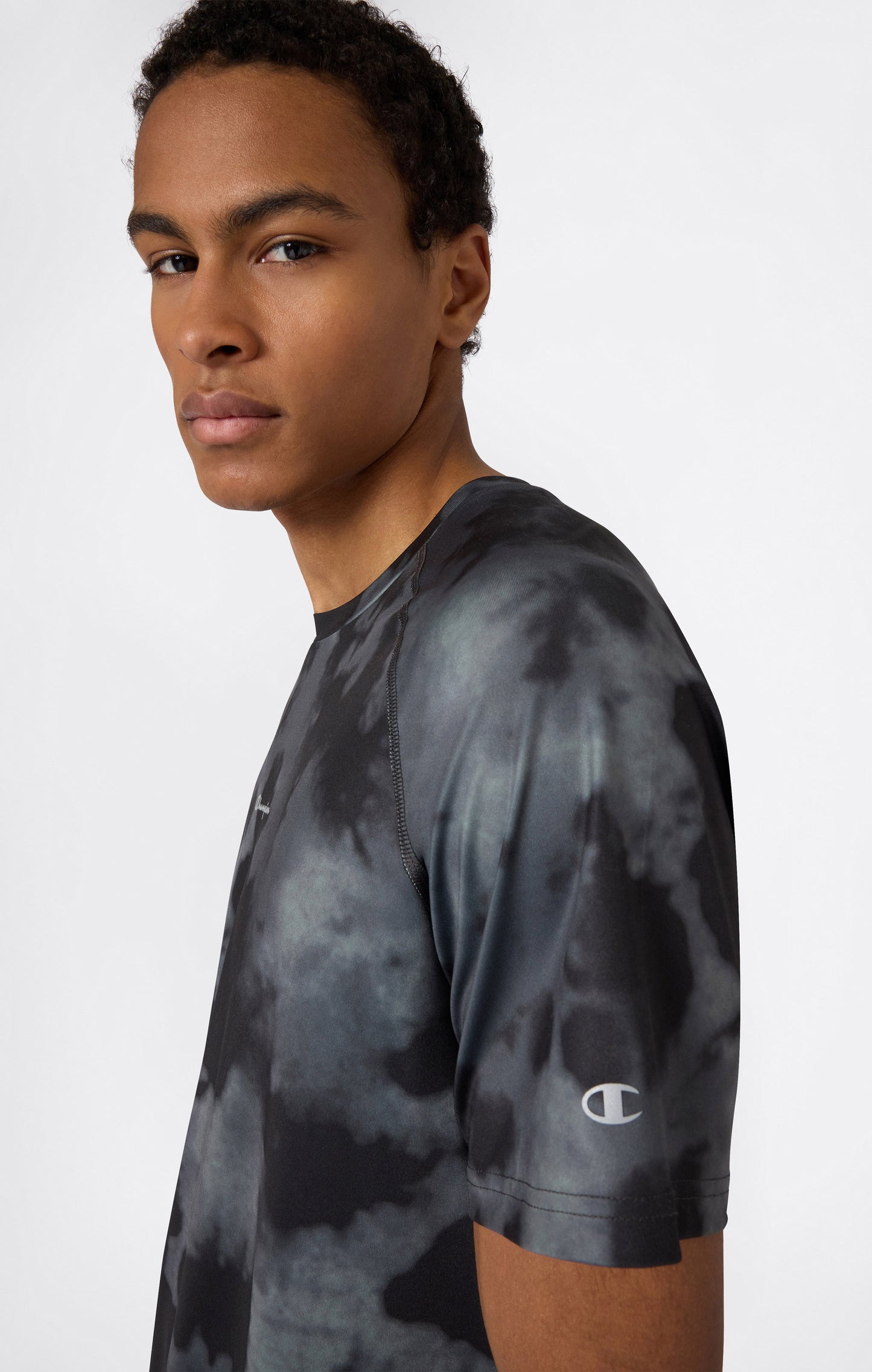 Herren schnelltrocknendes bedrucktes Sport-T-Shirt