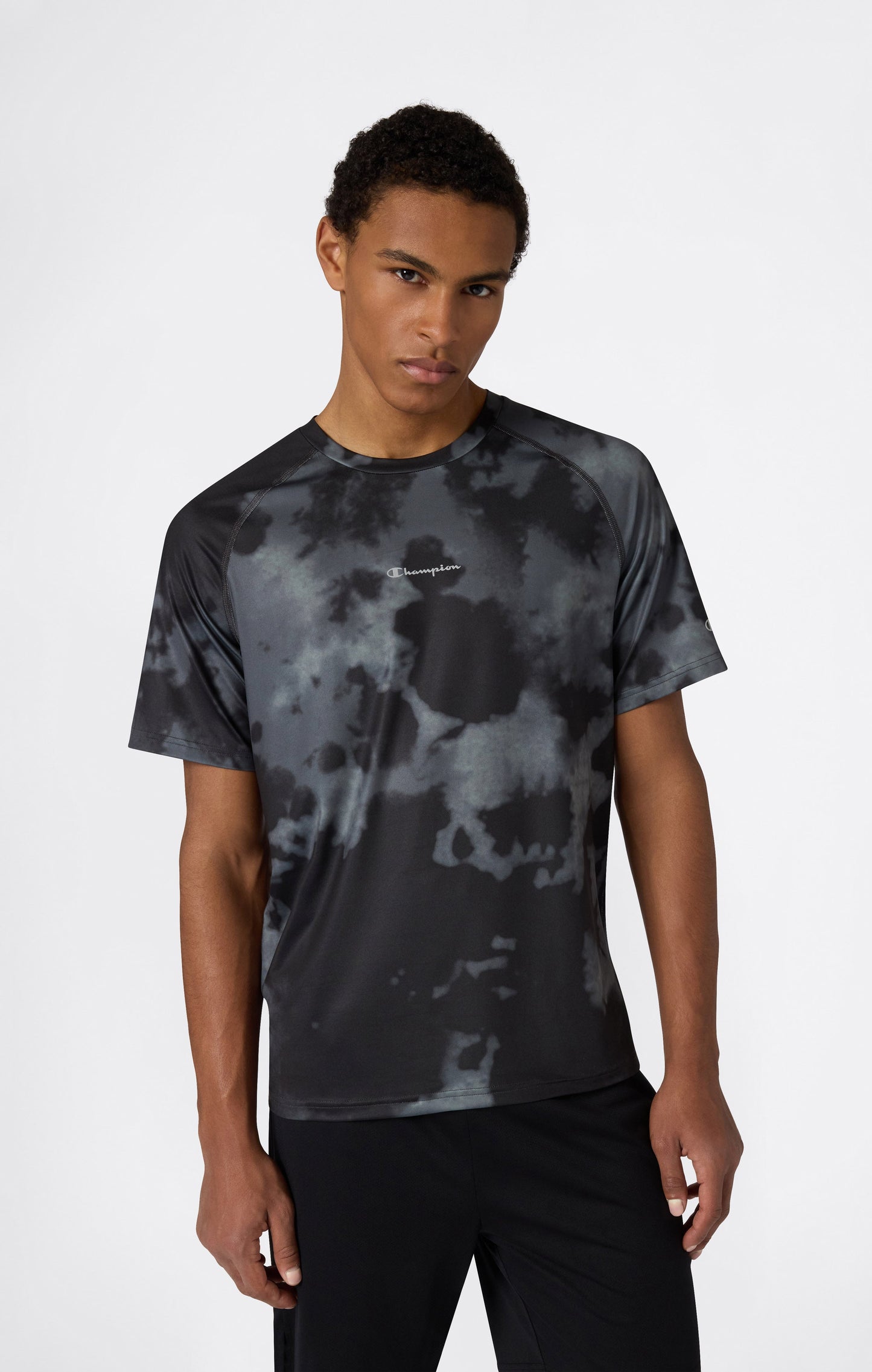 Herren schnelltrocknendes bedrucktes Sport-T-Shirt