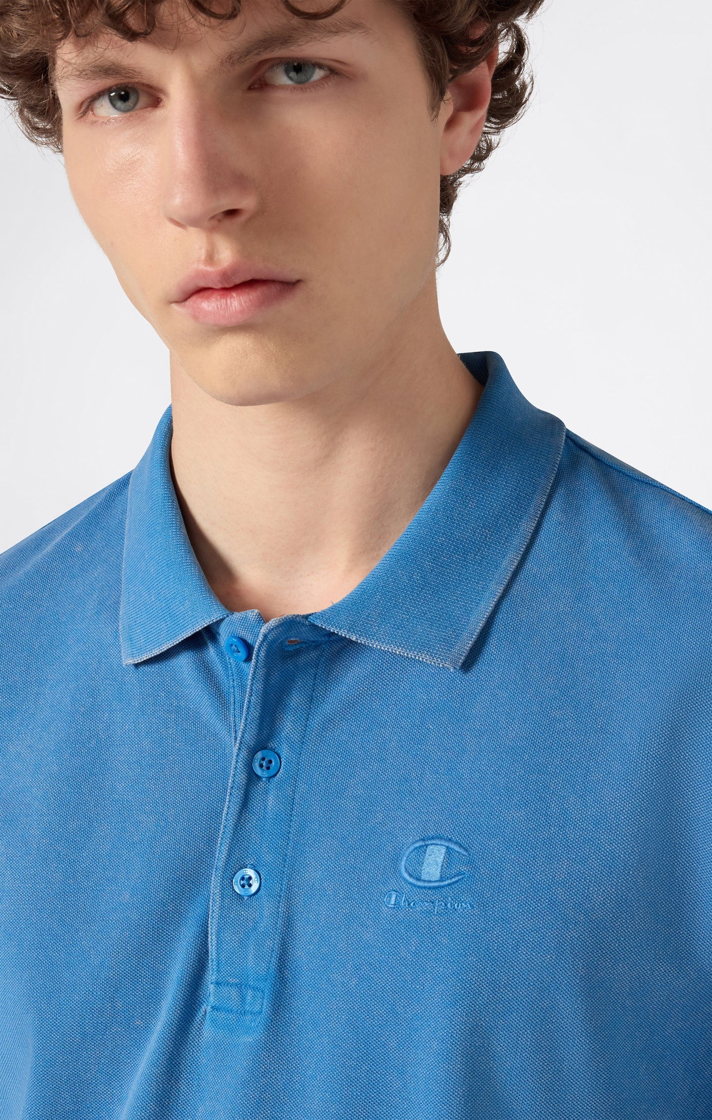 Men's Washed Effect Polo Icons