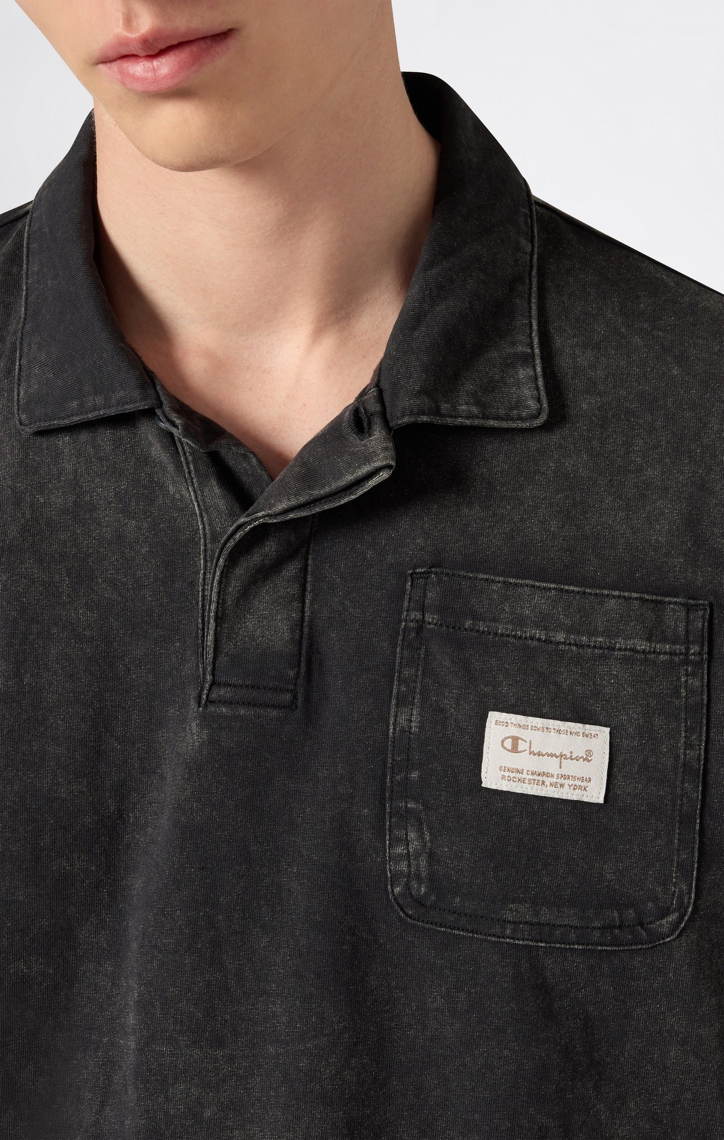 Men's Polo with Chest Pocket