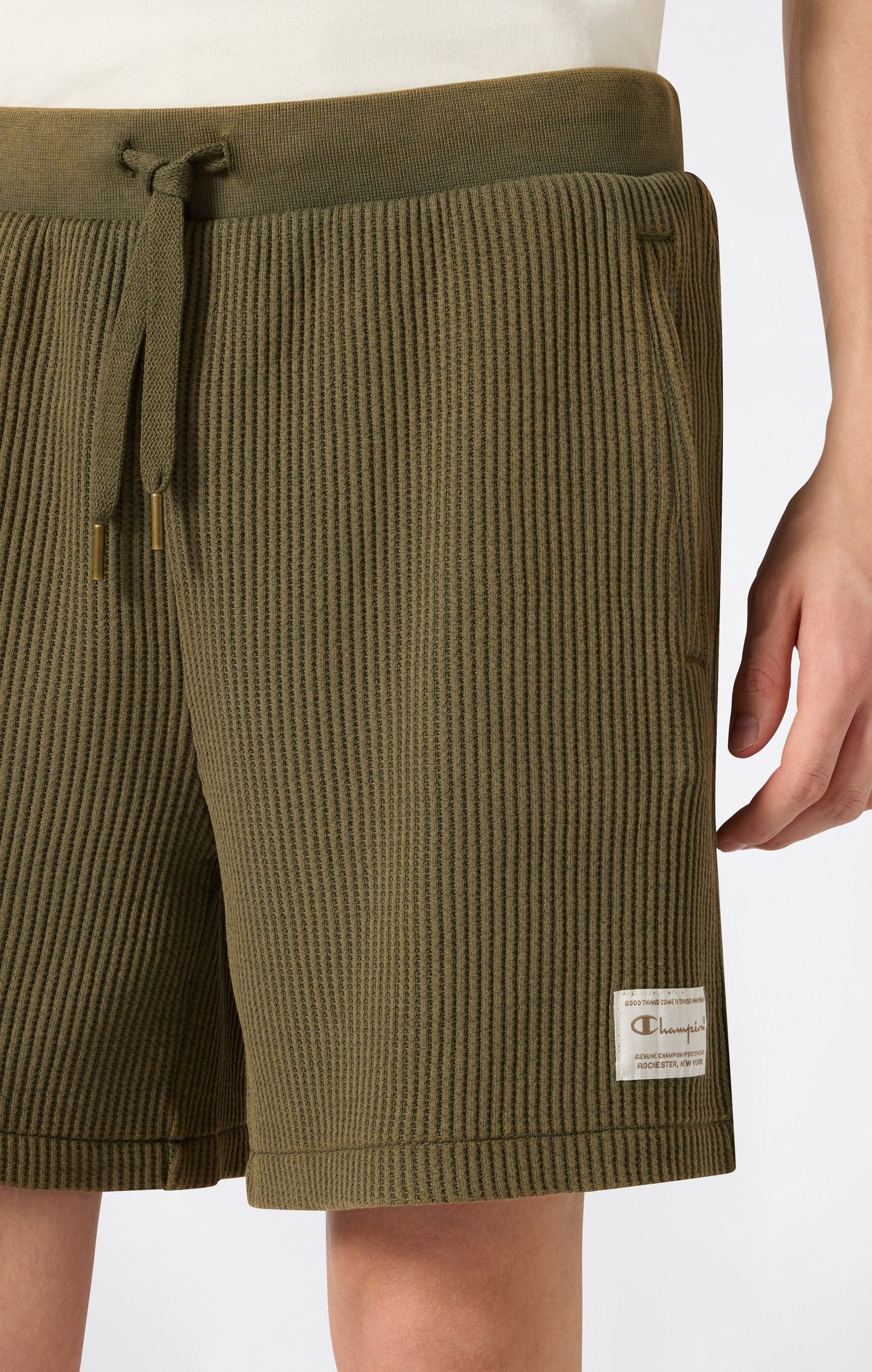 Men's Washed Waffle Bermuda Shorts