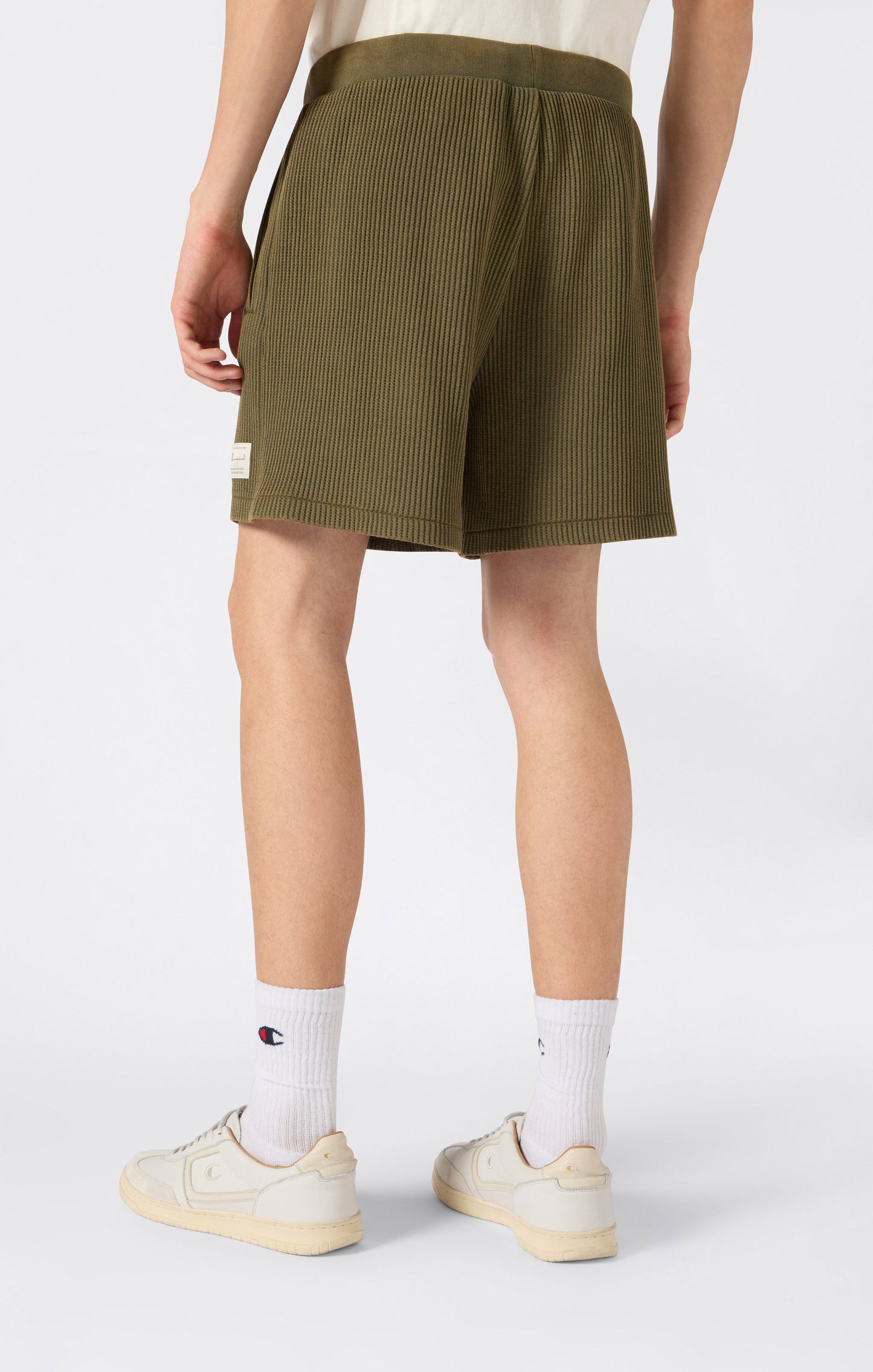 Men's Washed Waffle Bermuda Shorts