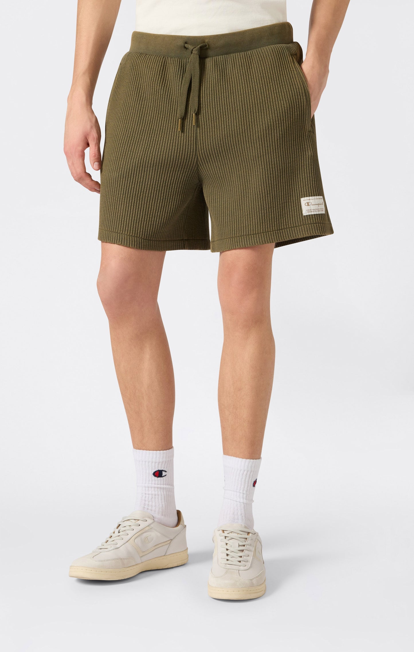 Men's Washed Waffle Bermuda Shorts