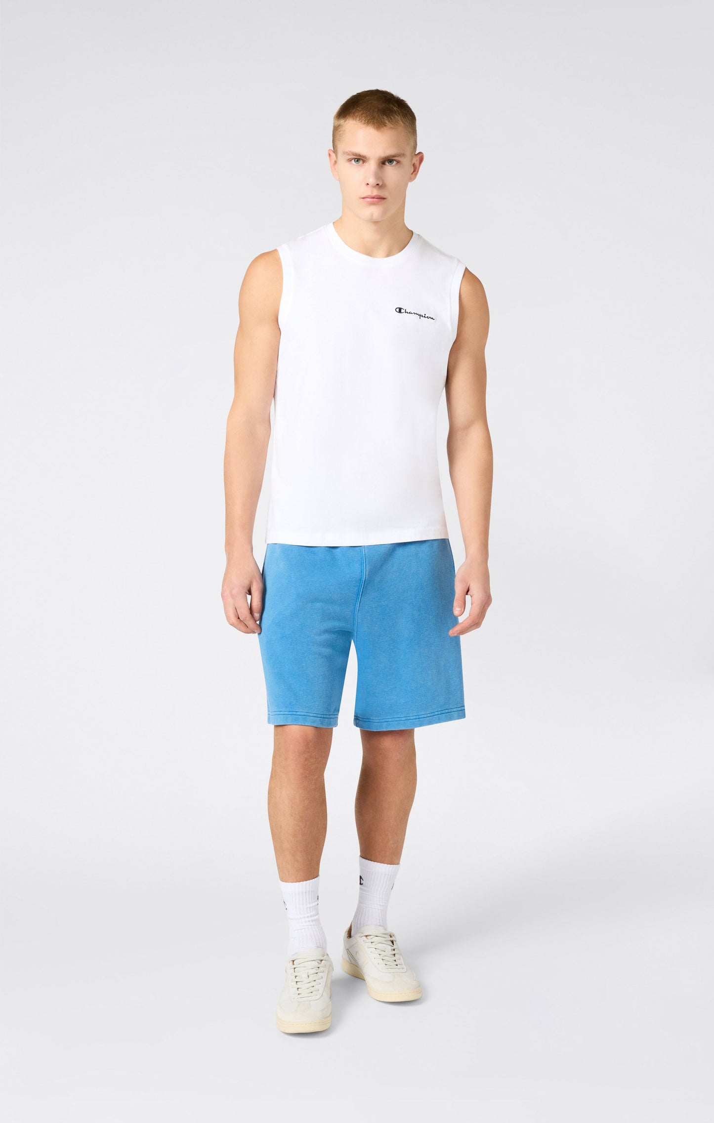 Men's 9 Washed Effect Bermuda Shorts Icons