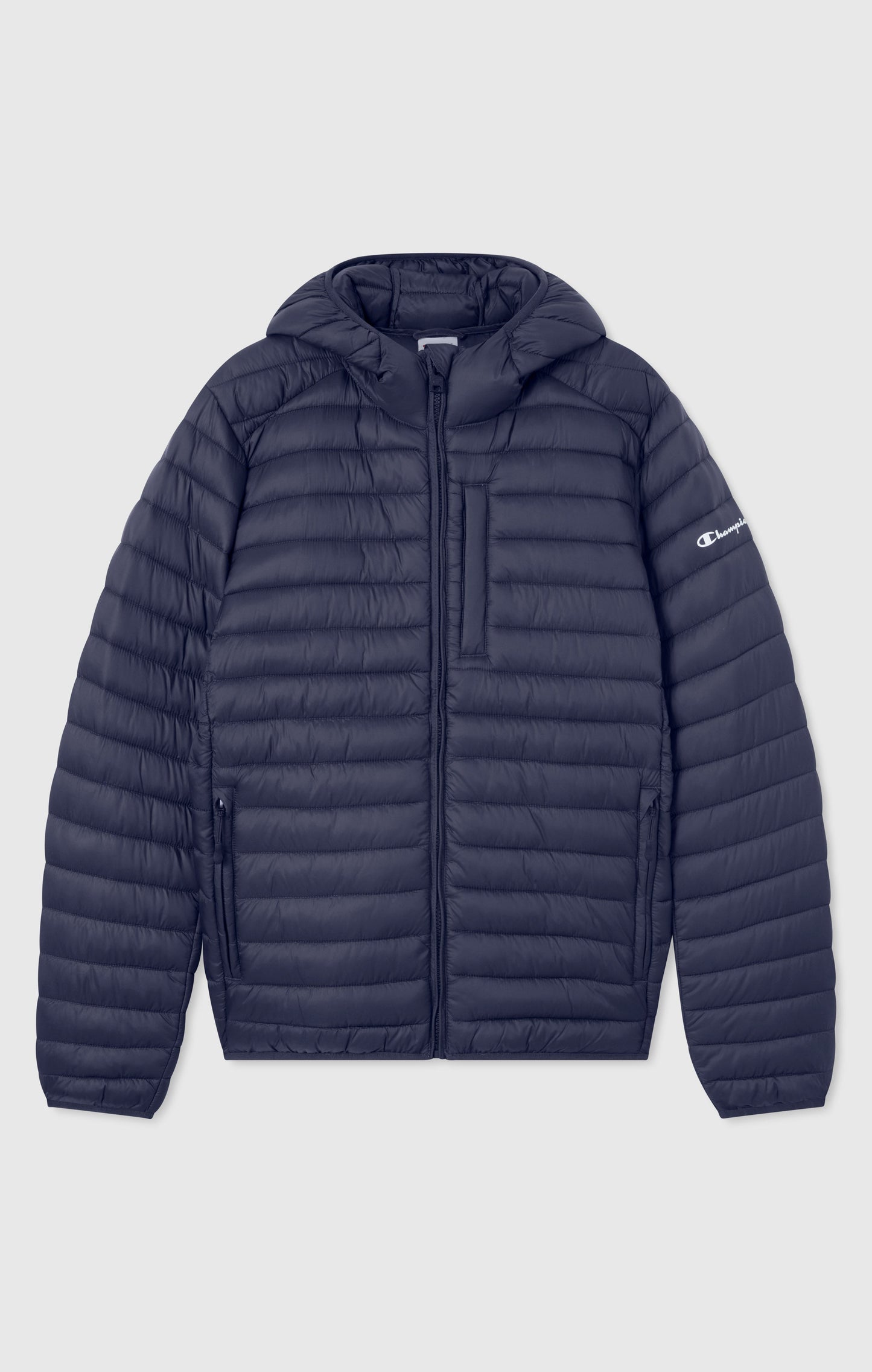 Men's Lightweight Hooded Padded Jacket with Full Zip
