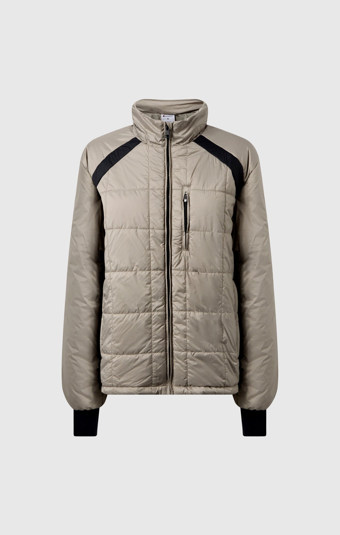 Men's Padded Hooded Jacket with Full Zip