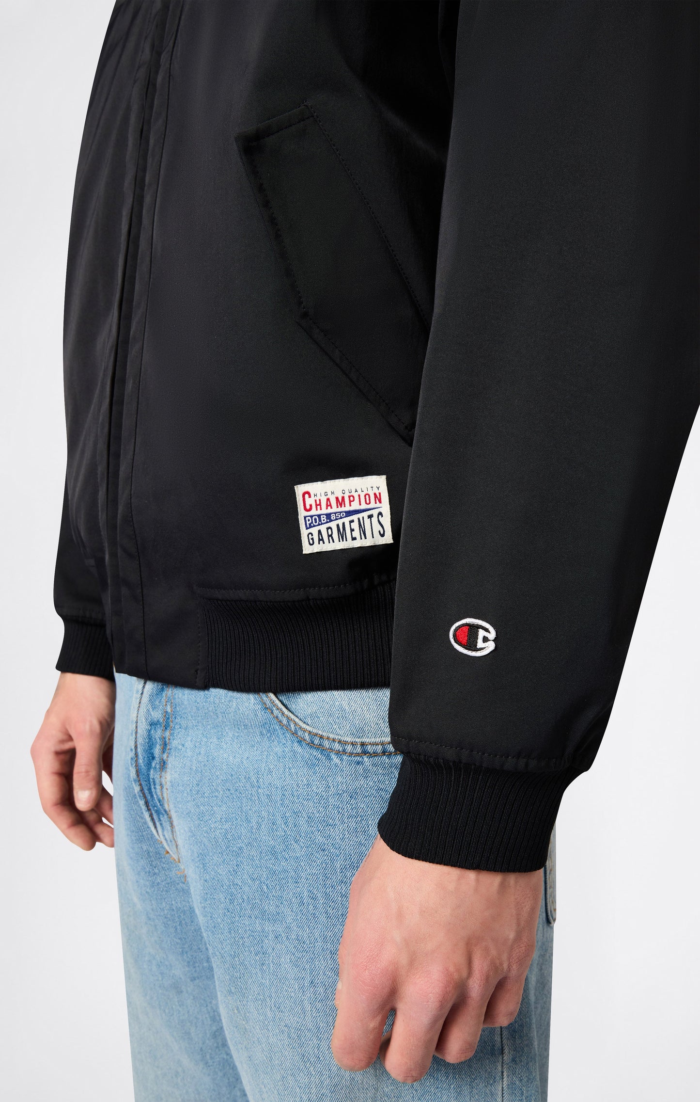 Herren-Jacke mit durchgehendem Reißverschluss