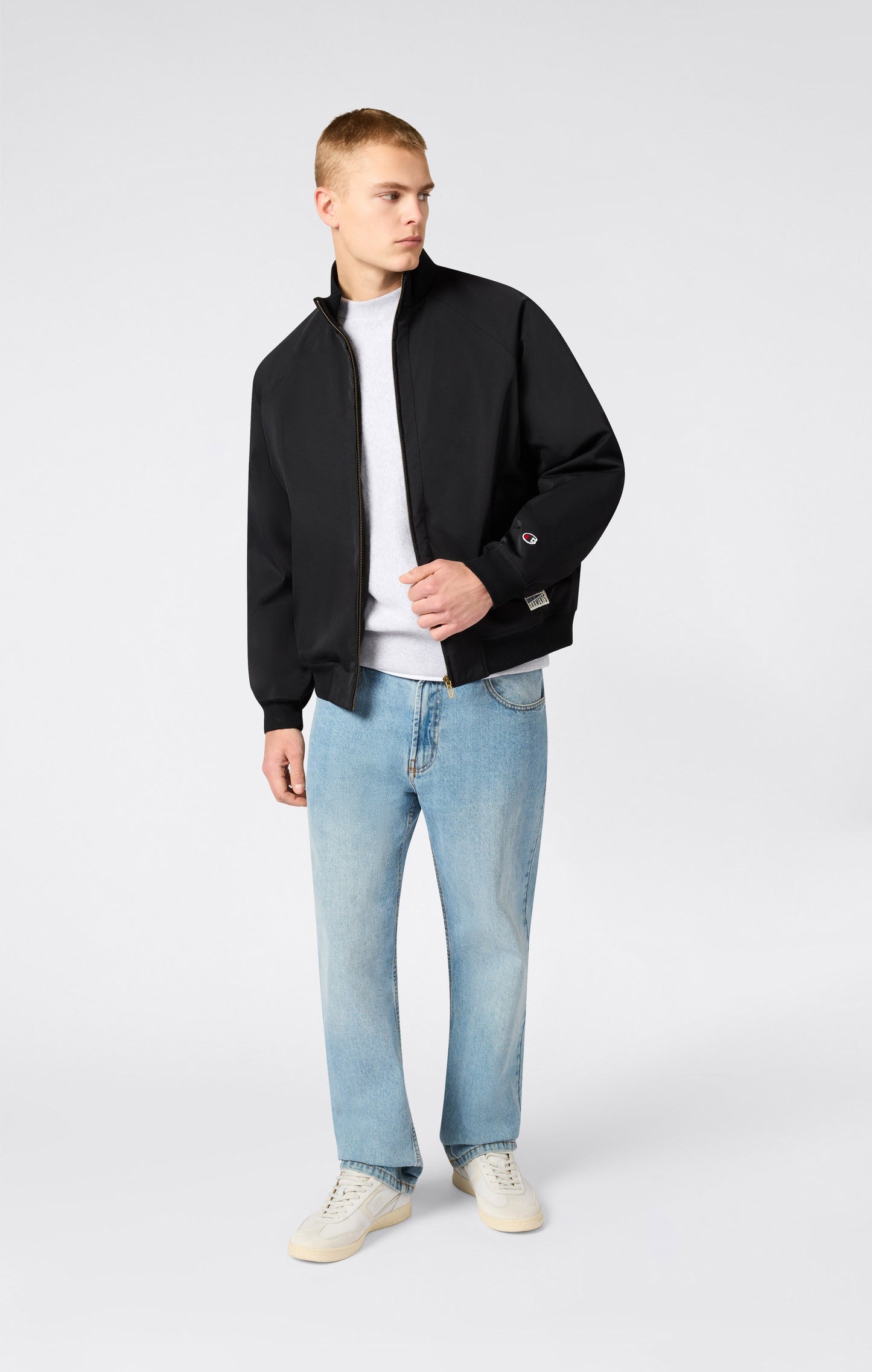 Herren-Jacke mit durchgehendem Reißverschluss