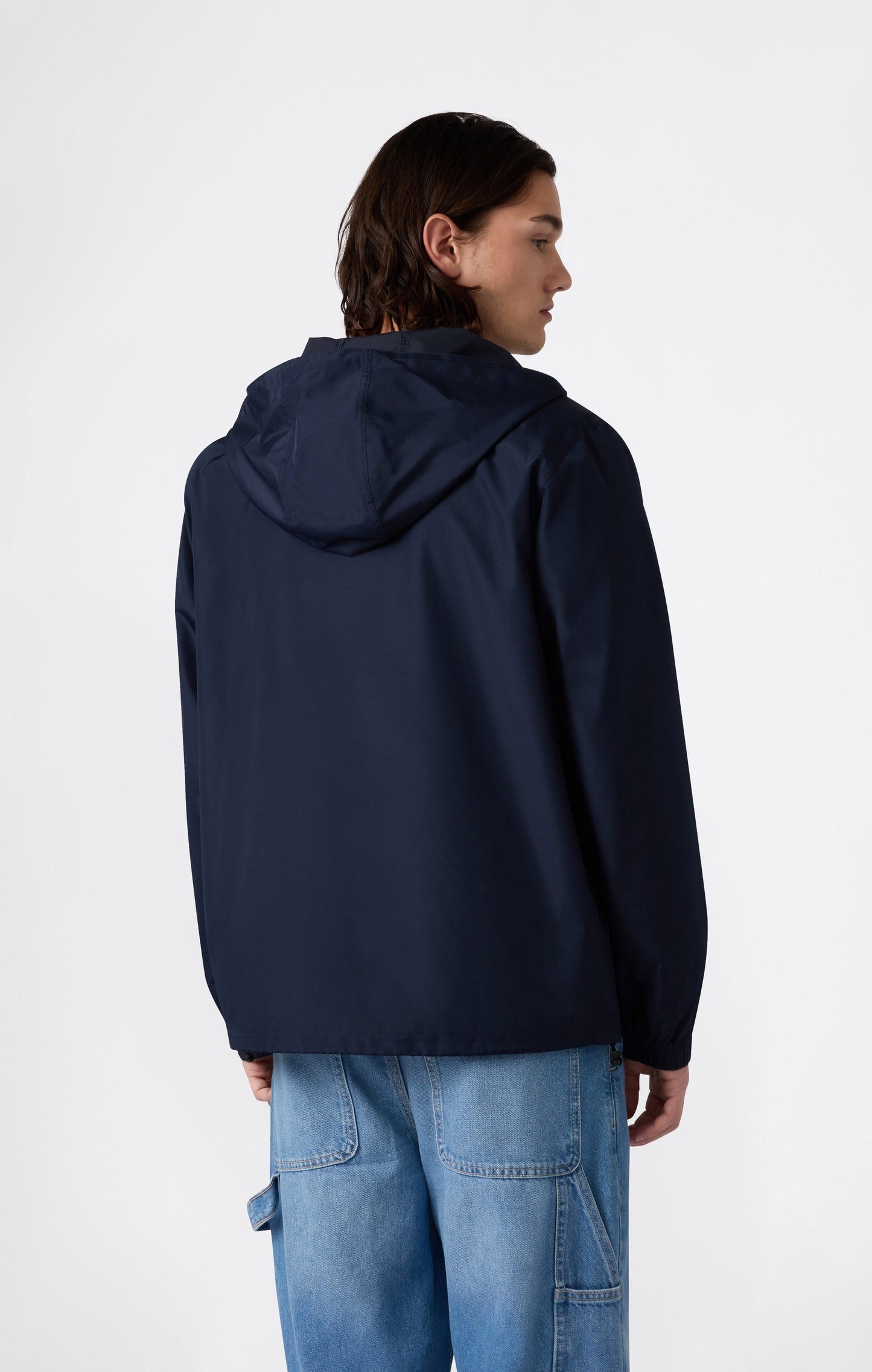 Men's Lightweight Full Zip Hooded Windbreaker Jacket