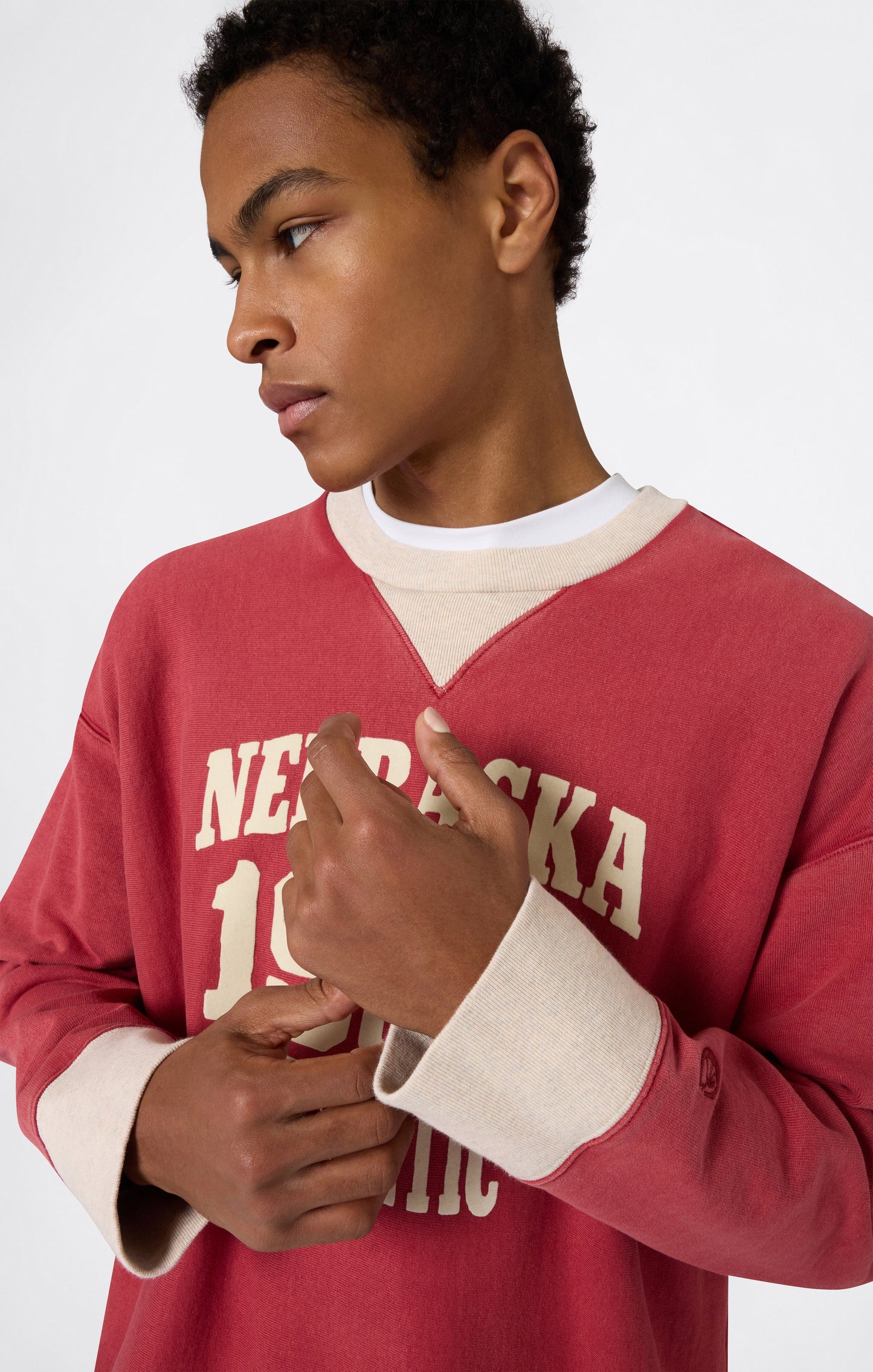 Herren Reverse Weave Rundhals-Sweatshirt Time Capsule