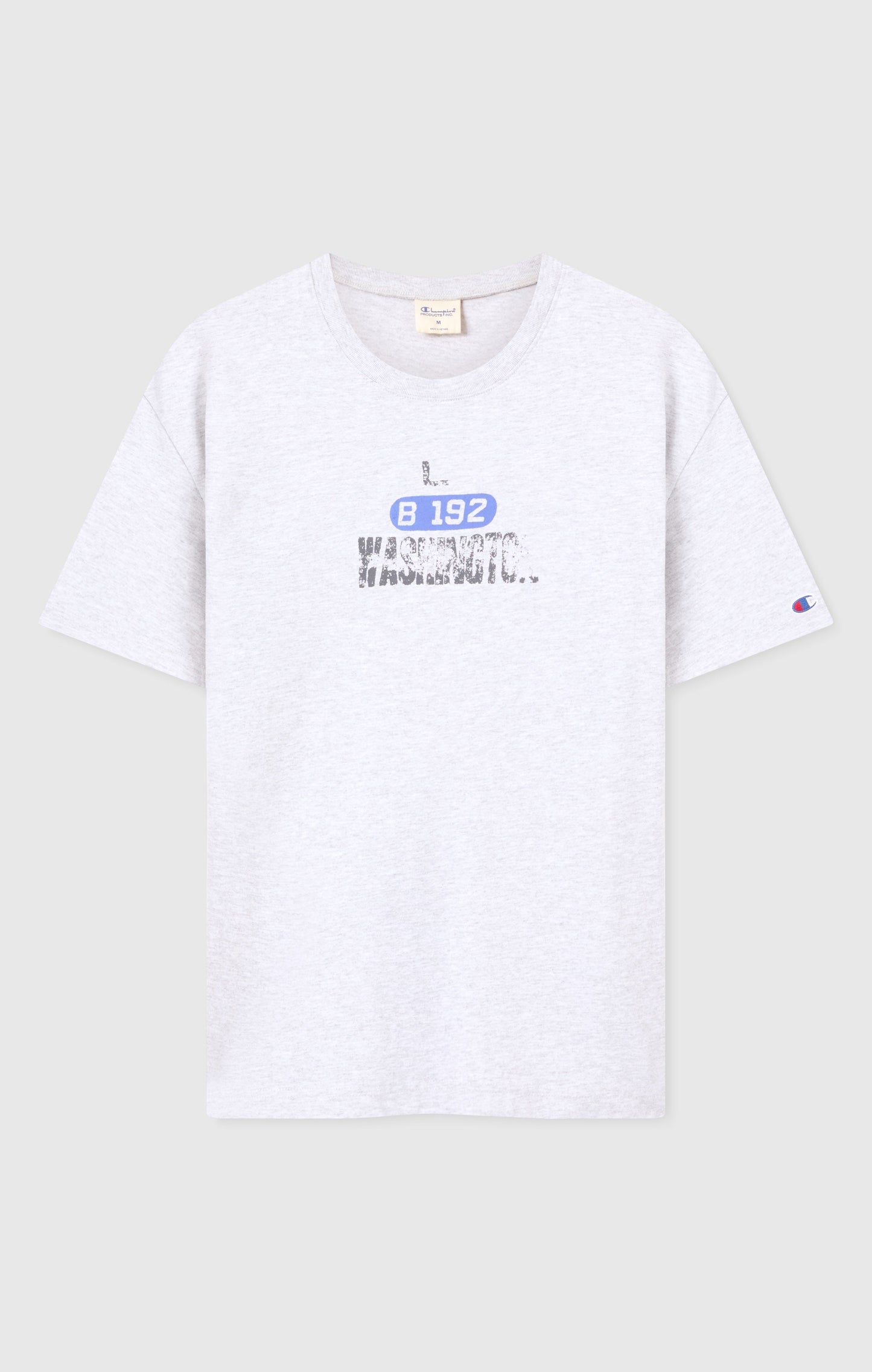 Men's Heavyweight Cotton T-shirt with Reverse Weave Print