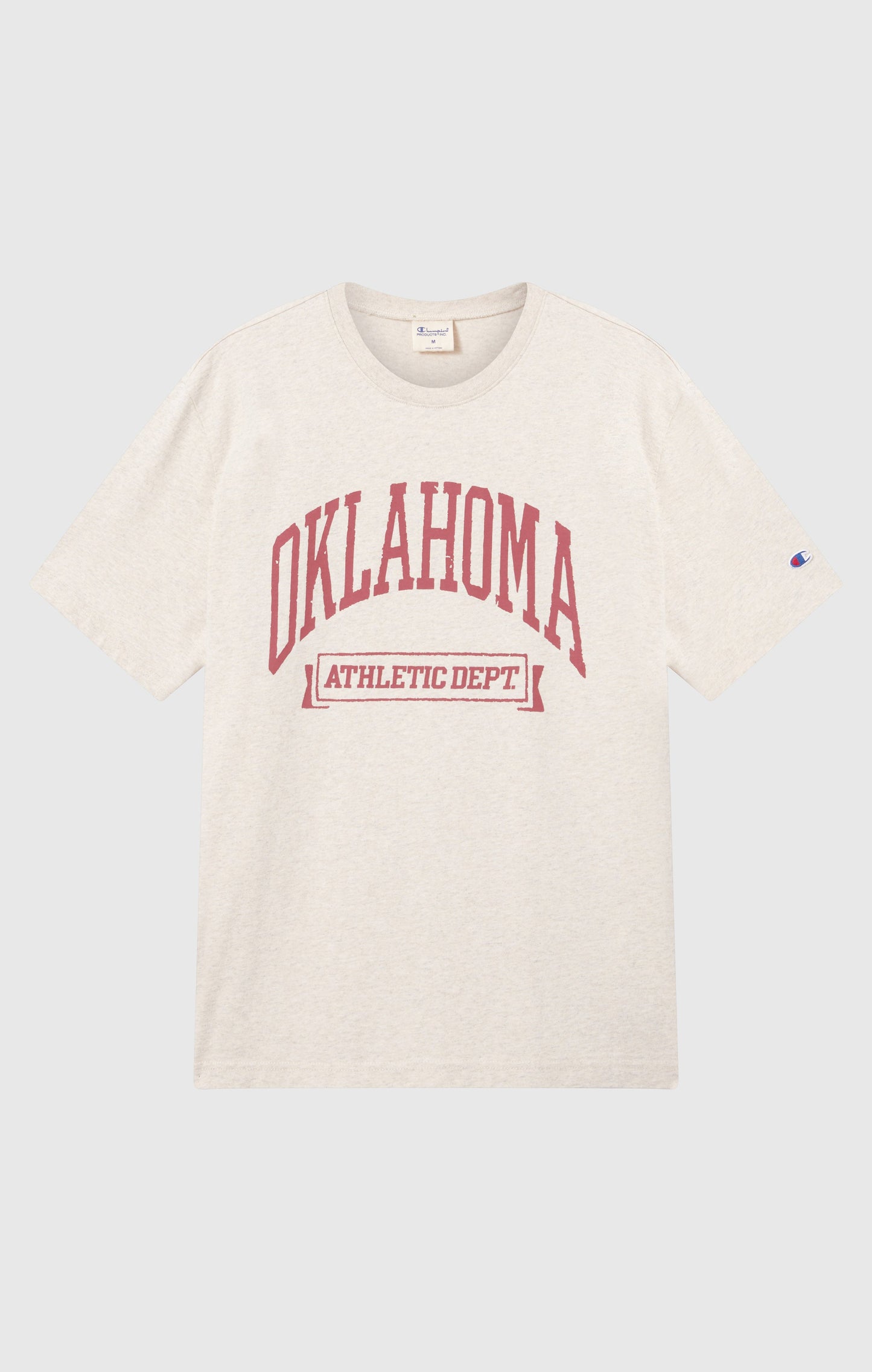 Men's Heavy Cotton T-Shirt with Reverse Weave Print