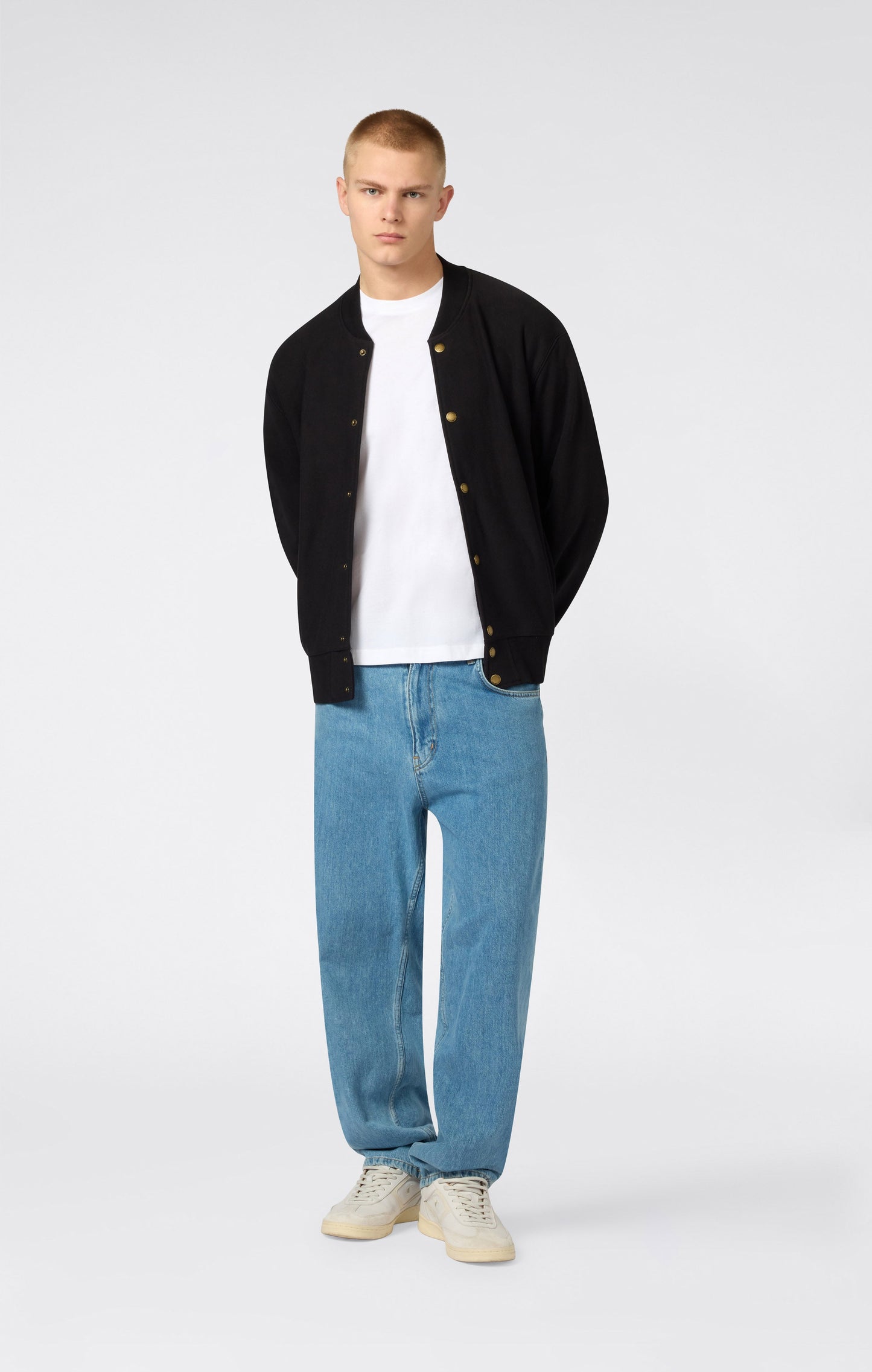 Men's Lightweight Reverse Weave Bomber Sweatshirt