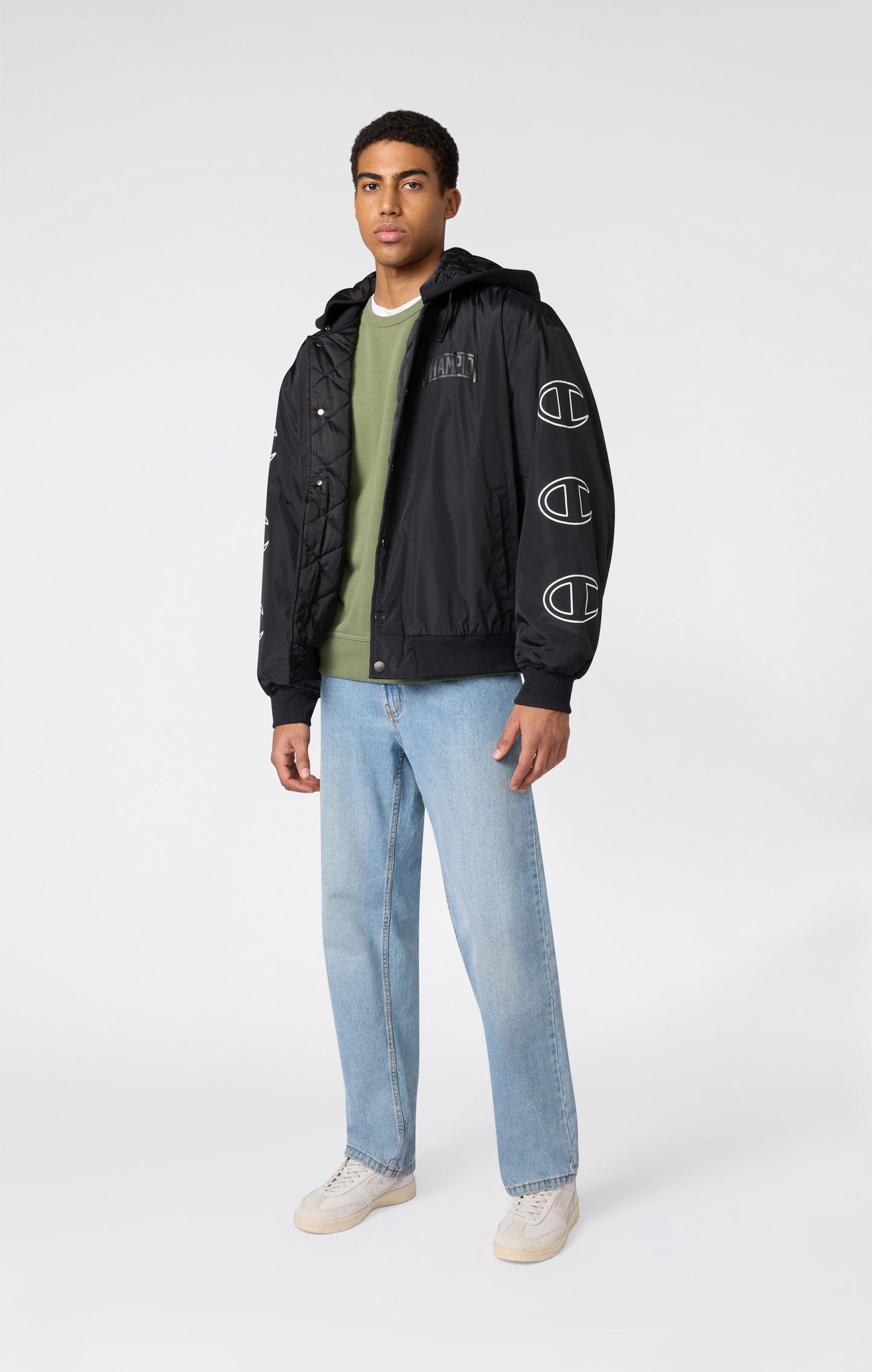 Men's Hooded Bomber Jacket