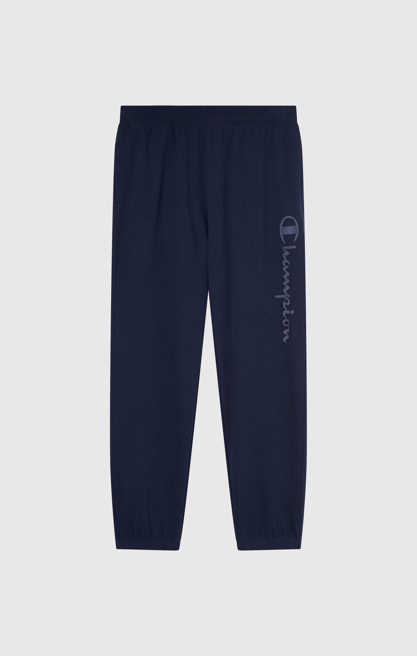 Herren-Leichthose mit elastischen Bündchen und tonalen Maxi-Logo-Ikonen in Stickerei