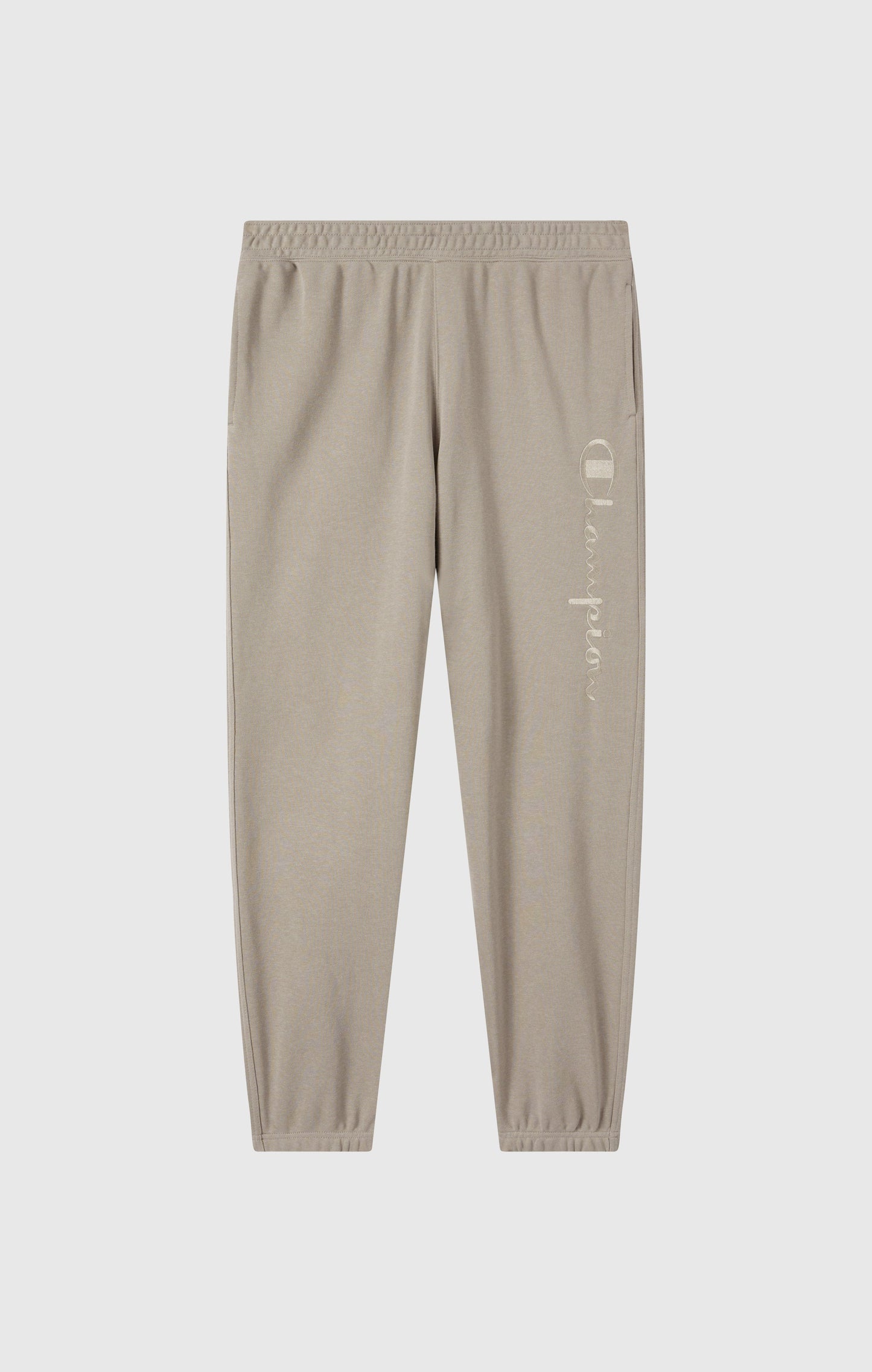 Men's Lightweight Pants with Elastic Cuffs and Tonal Maxi Embroidered Logo Icons