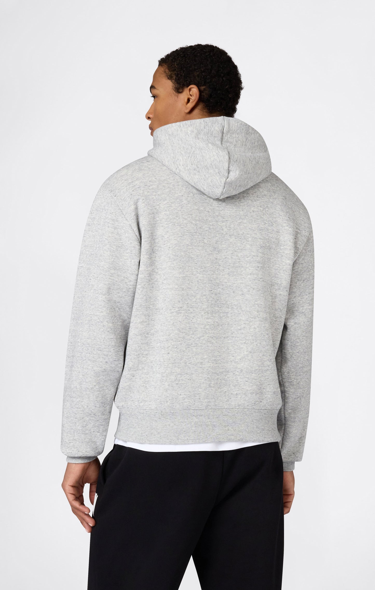 Men's Hooded Sweatshirt With Brushed Interior And Puff Print Logo