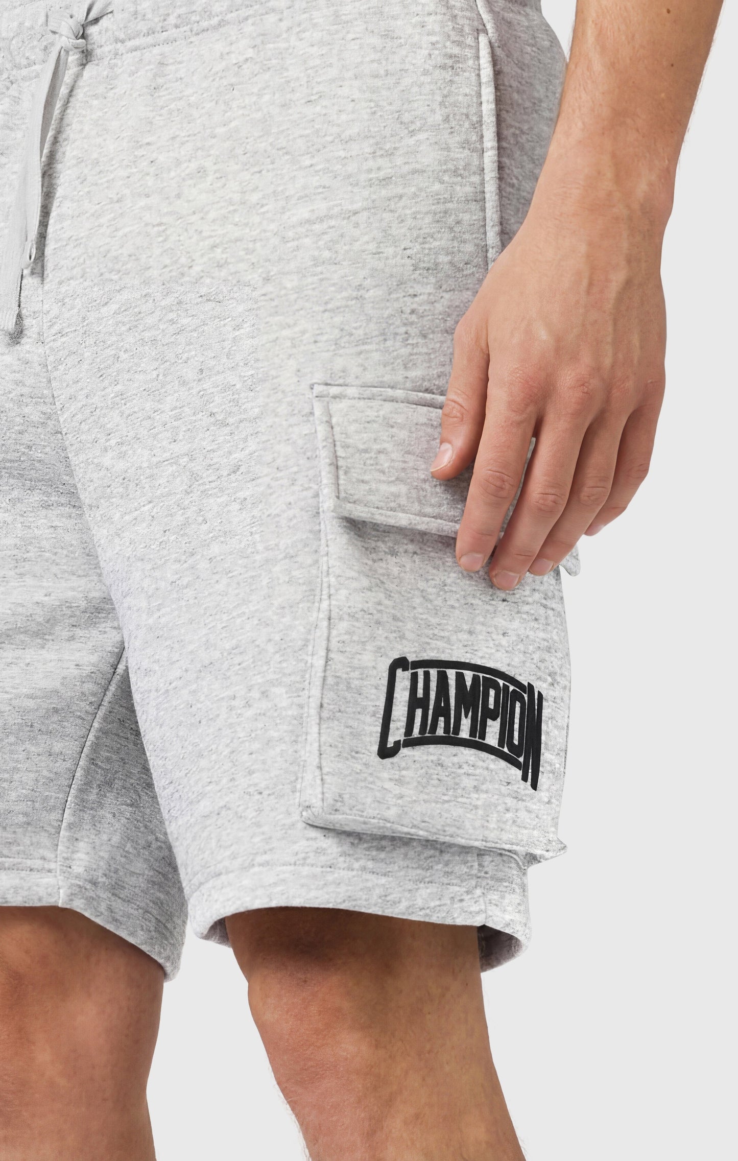 Men's Cargo Shorts With Brushed Interior And Logo