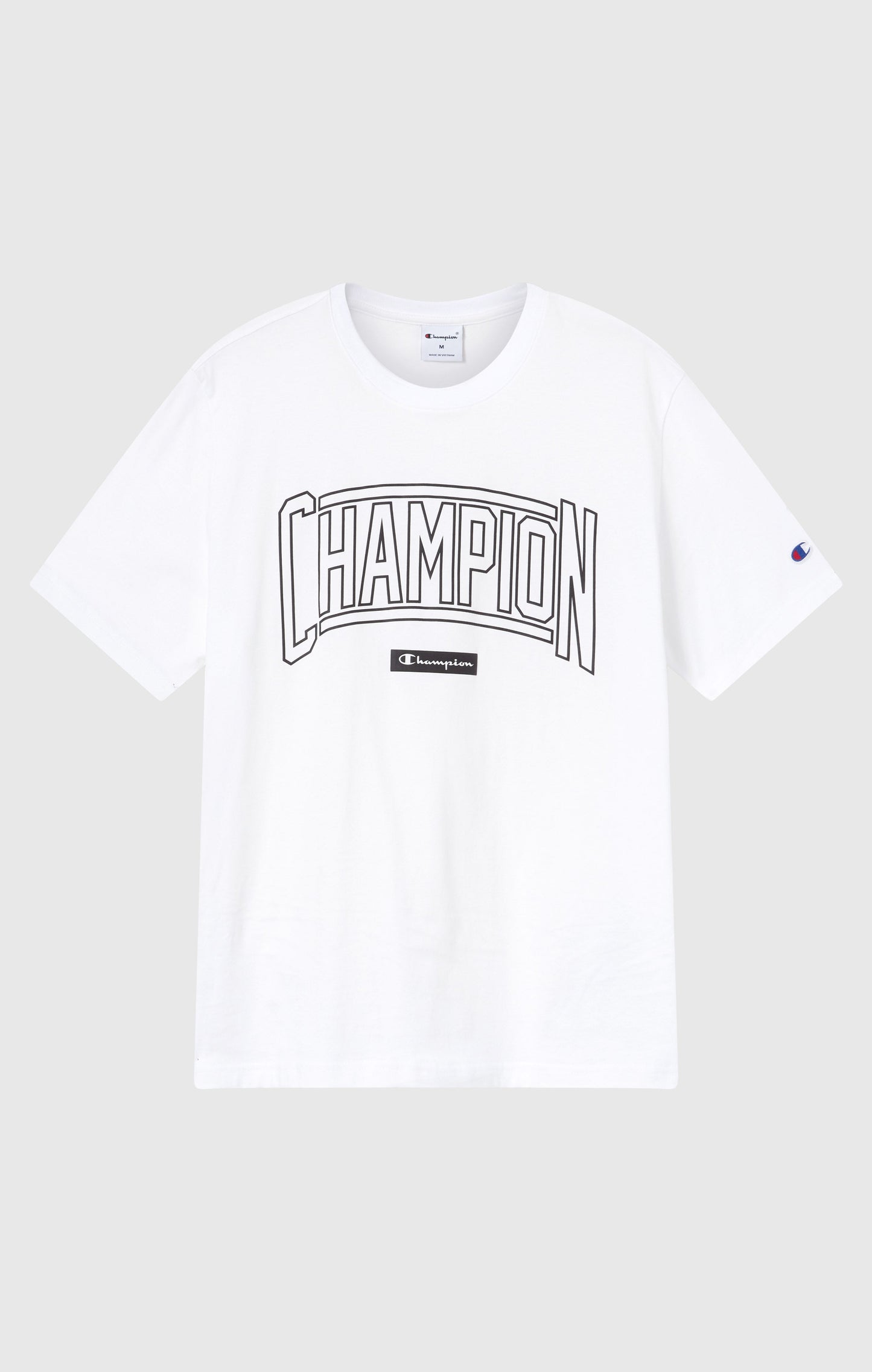 Men's Crewneck T-Shirt With Puff Print Logo