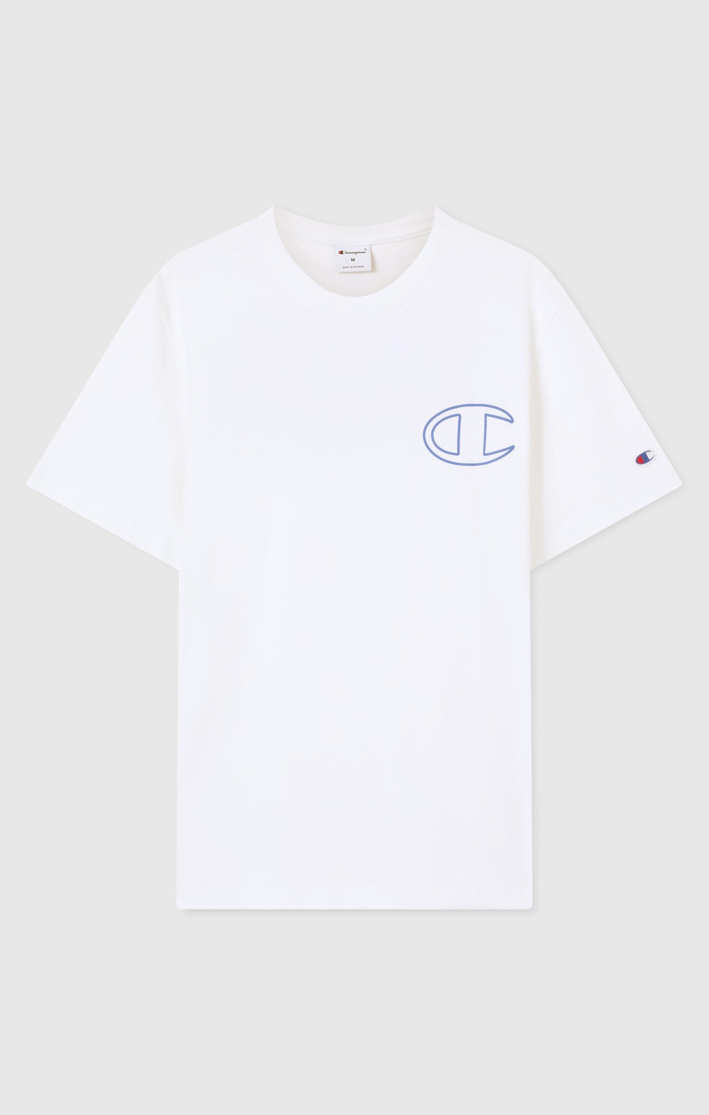 Herren-Rundhals-T-Shirt mit Puffdruck-Grafik