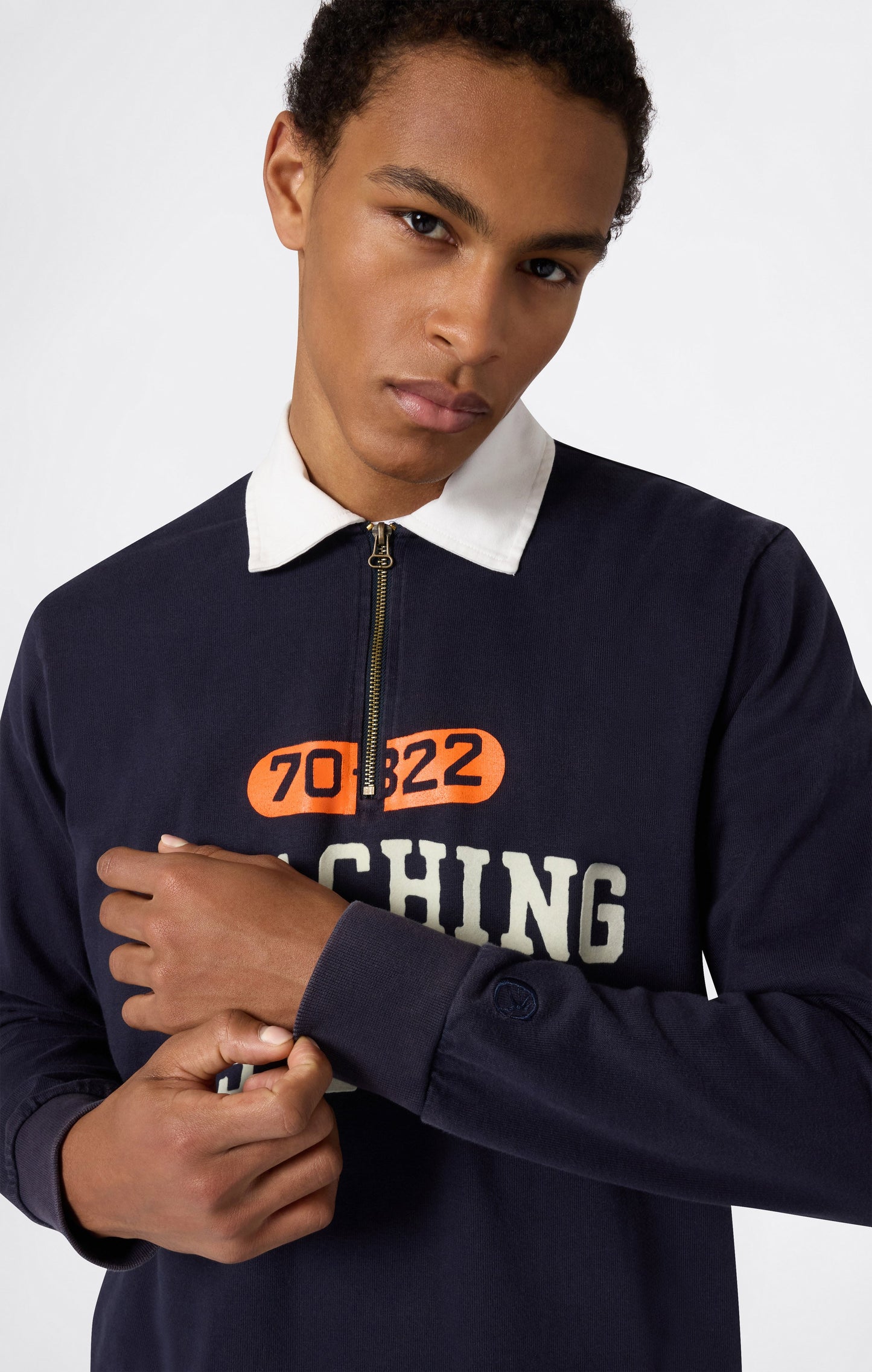 Men's Long Sleeve Half Zip Polo Shirt Time Capsule