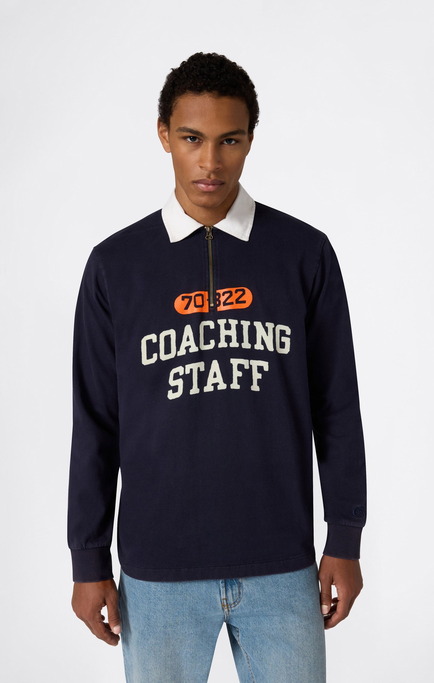 Men's Long Sleeve Half Zip Polo Shirt Time Capsule