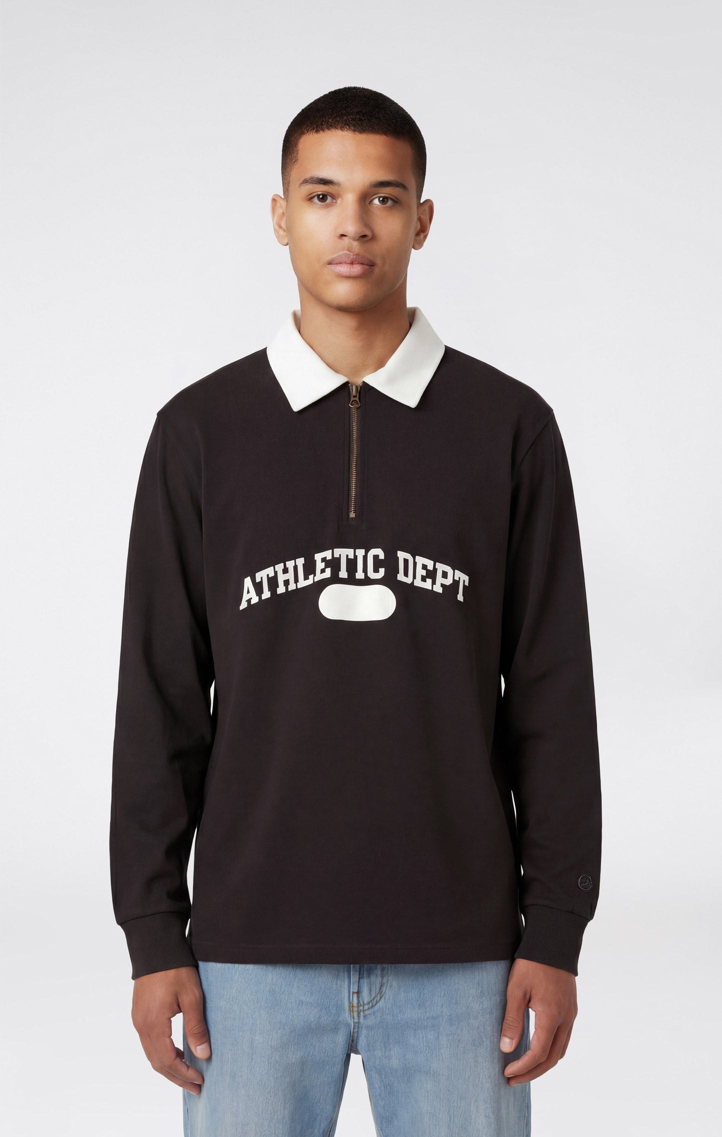 Men's Long Sleeve Half Zip Polo Shirt Time Capsule