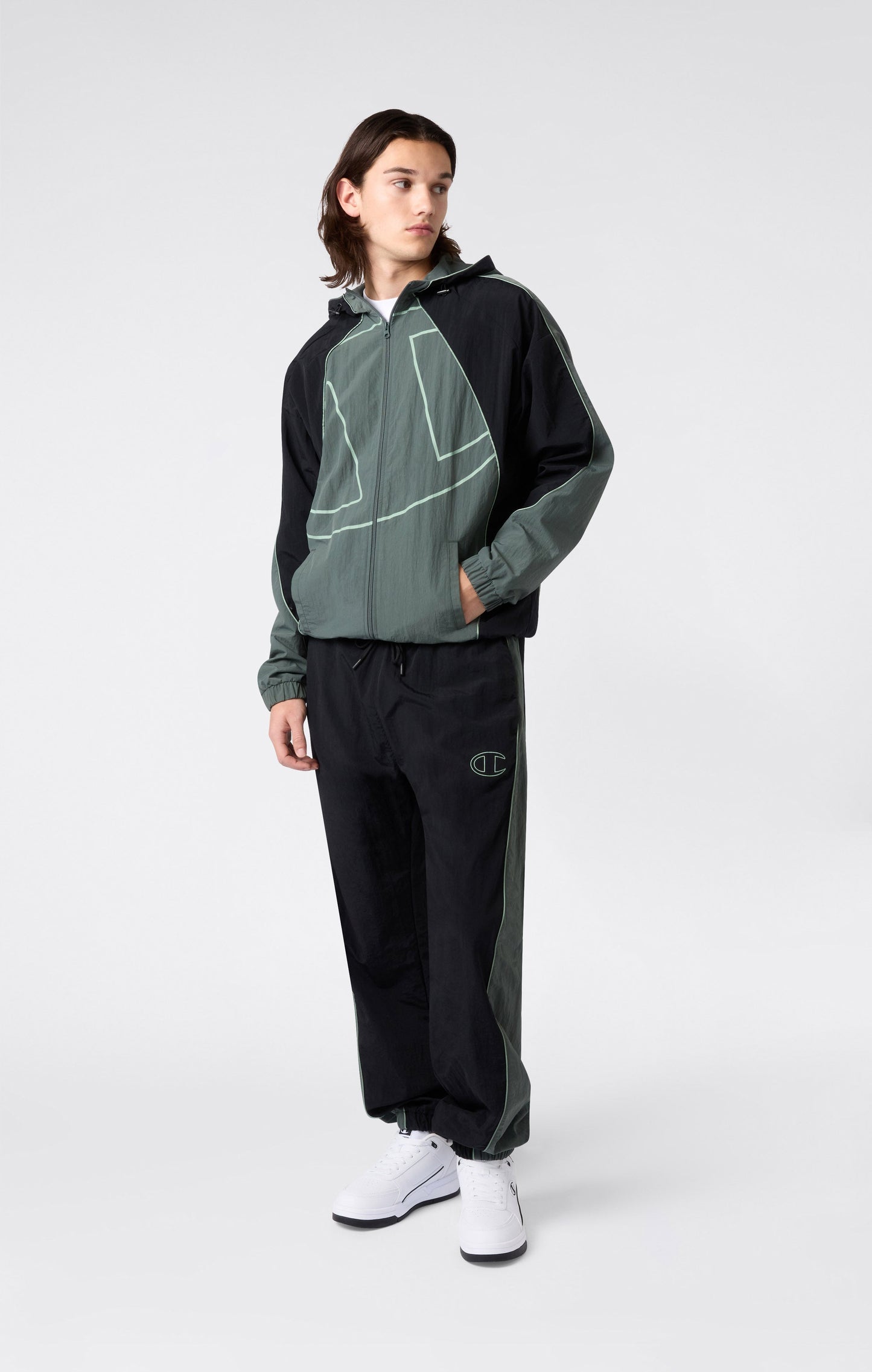 Men's Loose Fit Woven Nylon Pants