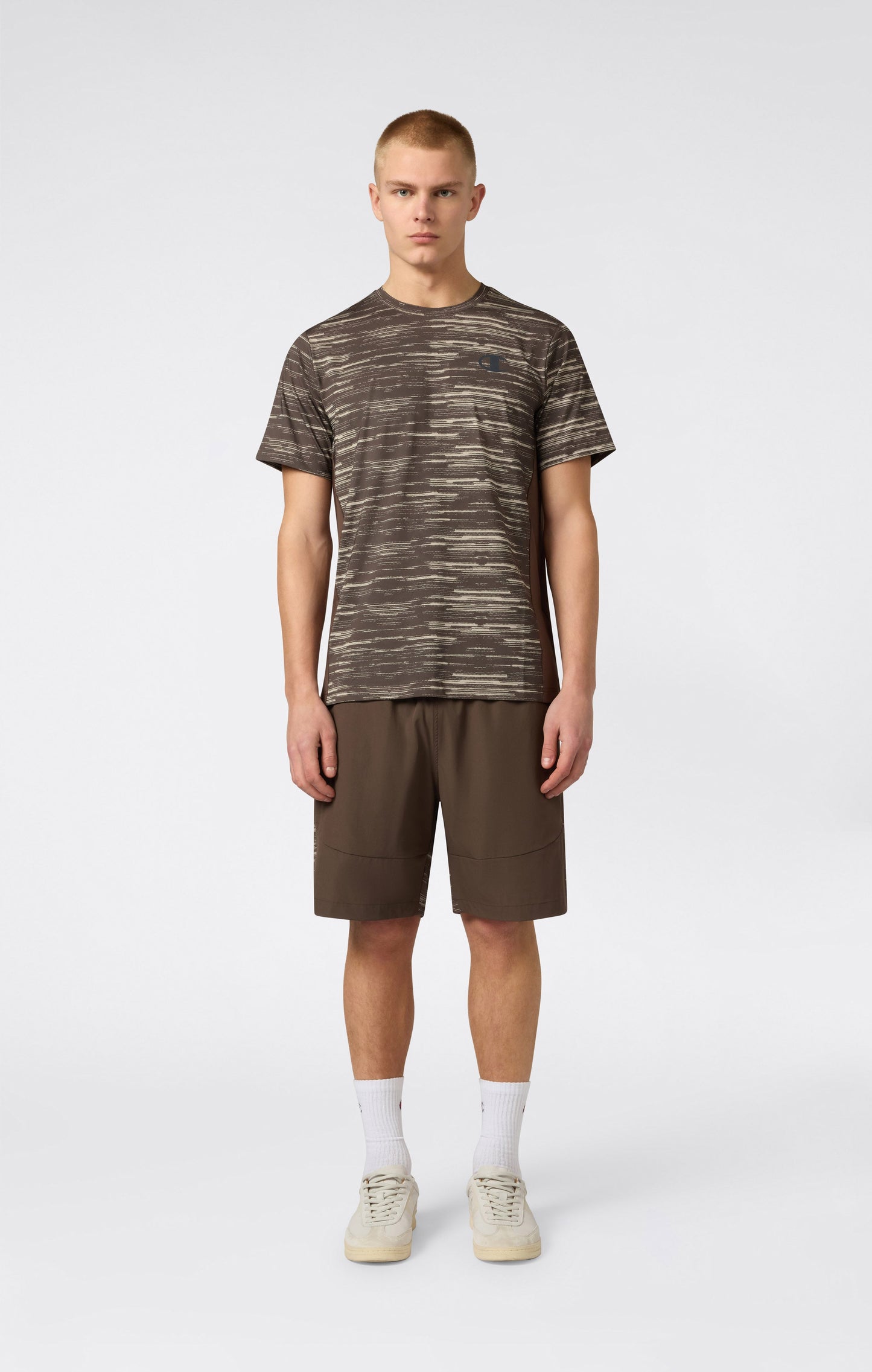 Training Quick-Dry Allover Print T-Shirt for Men