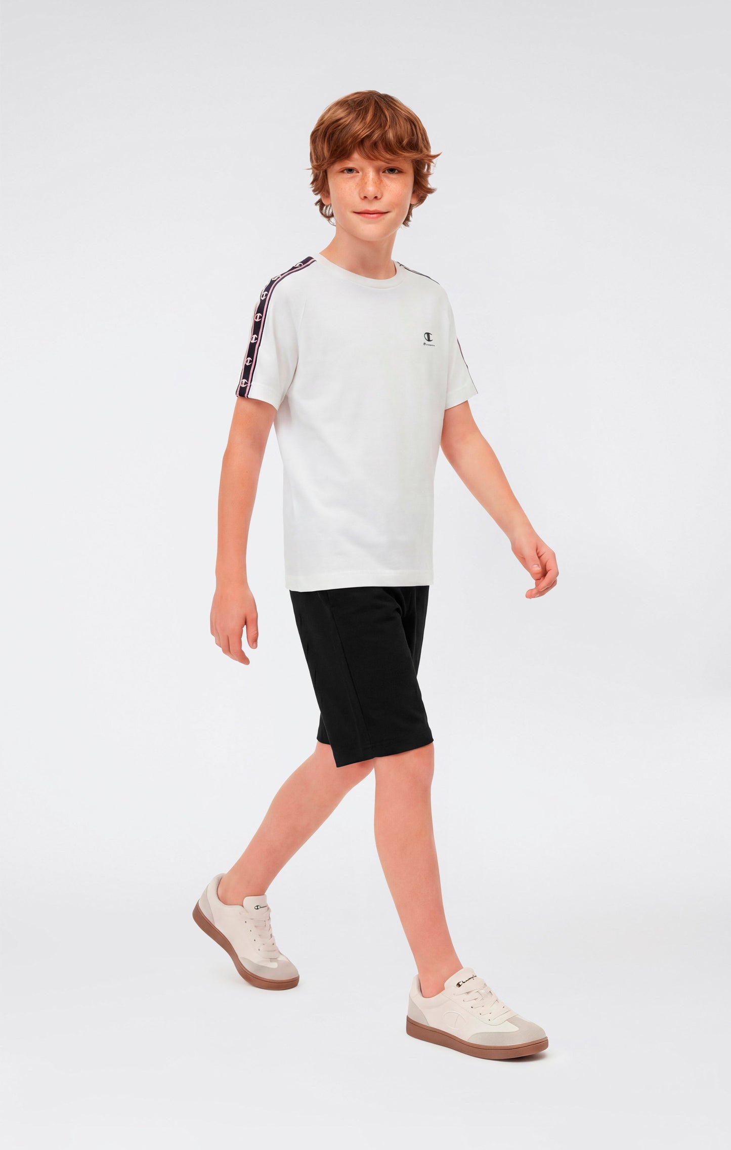 Jungen Bermuda-Shorts mit gestickten Maxi-Logo-Icons