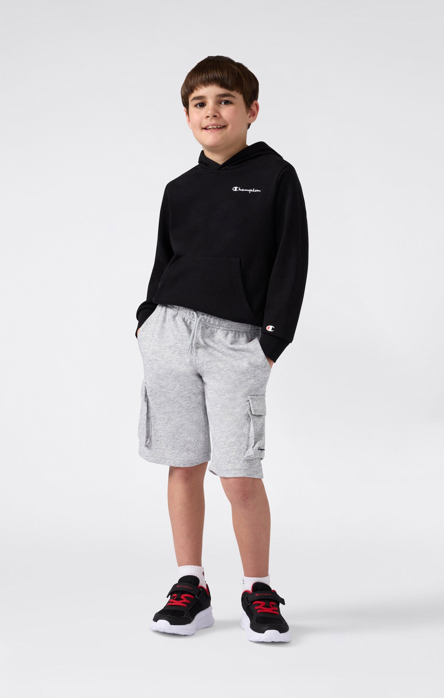 Boys' Lightweight Fleece Cargo Shorts