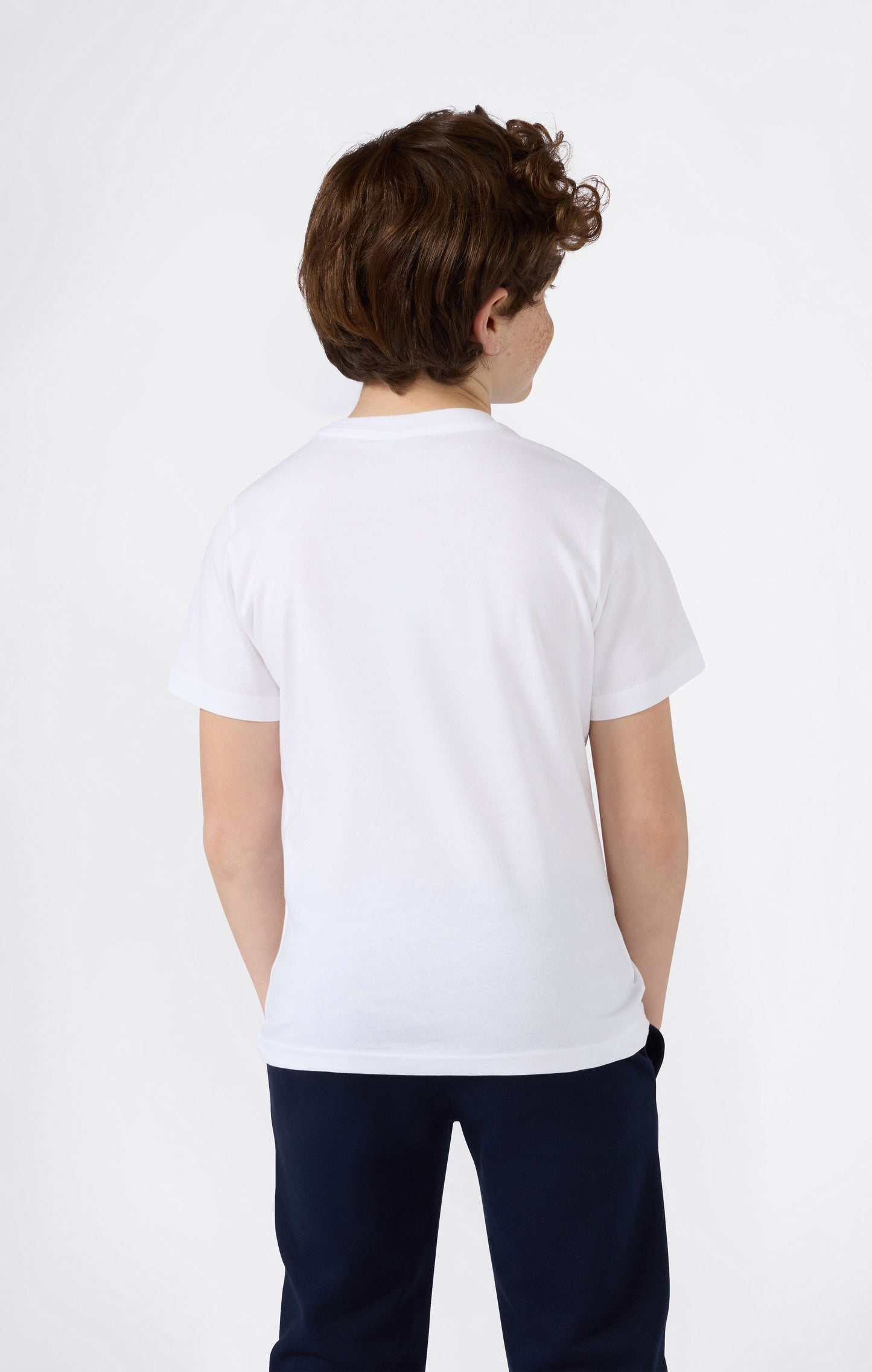 Boys' Crewneck Small Script Logo T-Shirt Icons