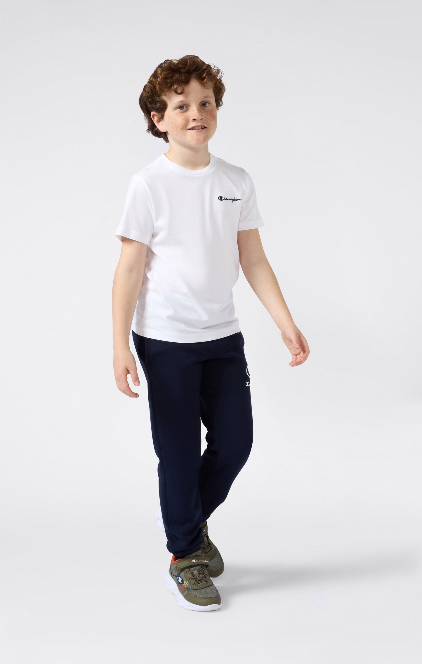 Boys' Crewneck Small Script Logo T-Shirt Icons