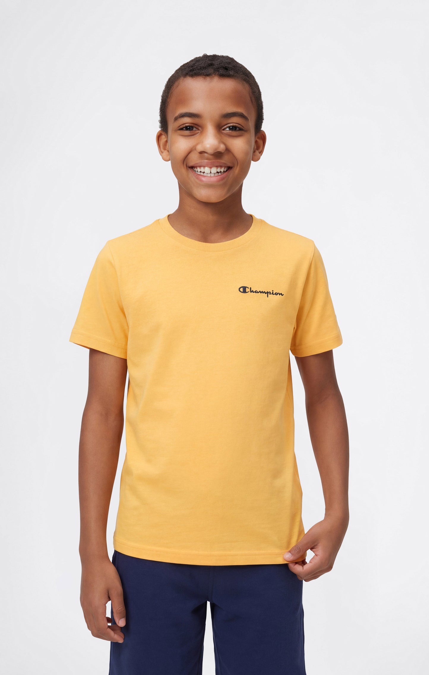 Boys' Crewneck Small Script Logo T-Shirt Icons
