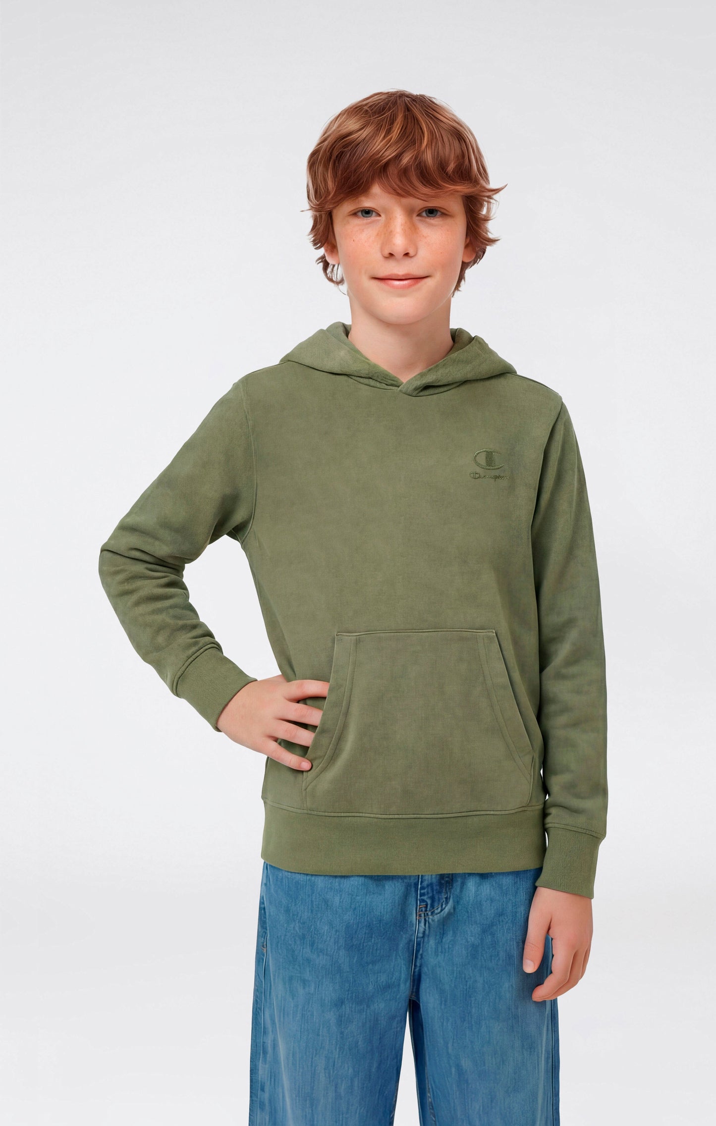 Boys' Washed Effect Hooded Sweatshirt Icons