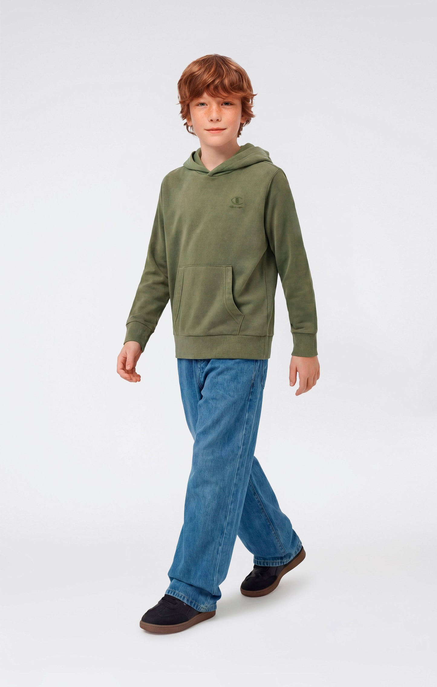Boys' Washed Effect Hooded Sweatshirt Icons