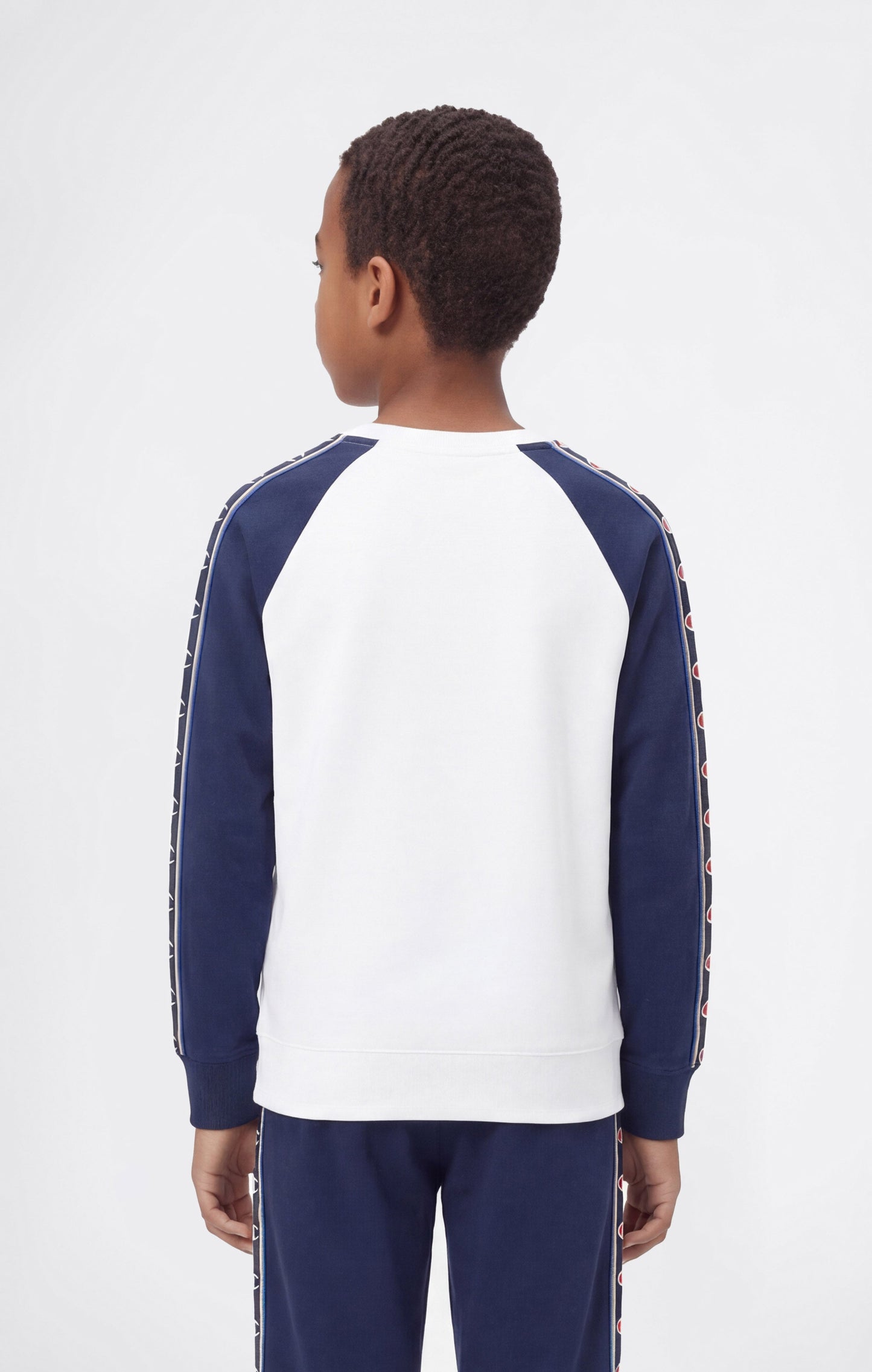 Jungen-Rundhalspullover mit C-Logo-Tape