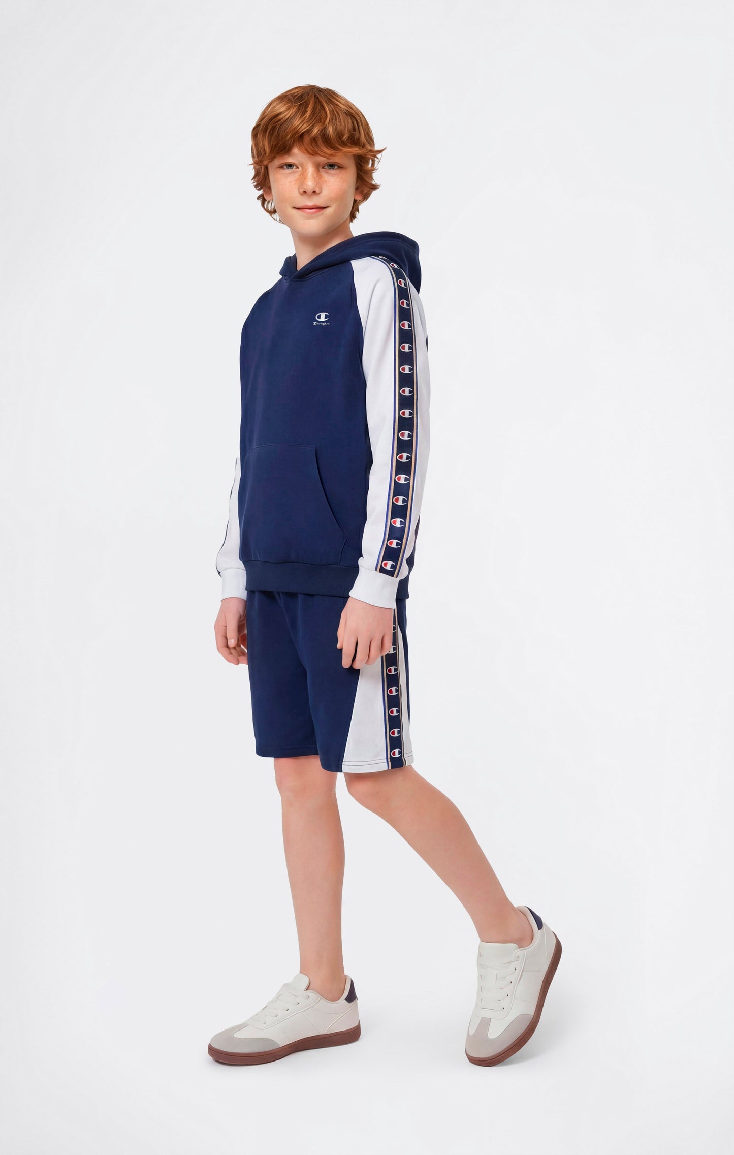 Jungen Bermuda-Shorts mit Tape-Logo