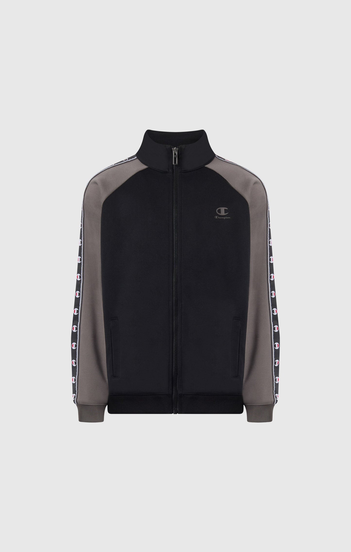 Boys' Full Zip Sweatshirt with Tape Logo
