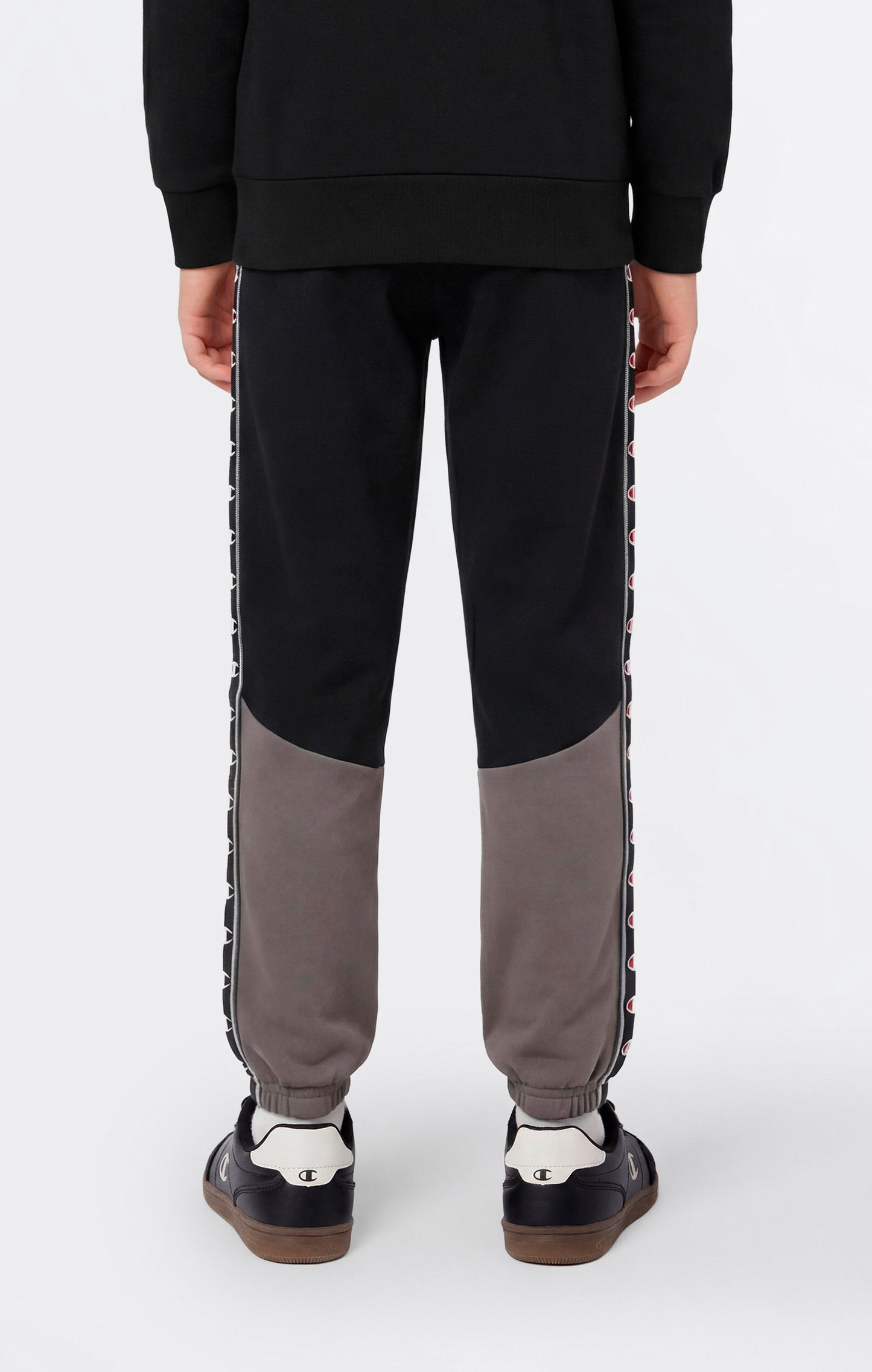 Boys' Elastic Cuff Pants with Tape Logo