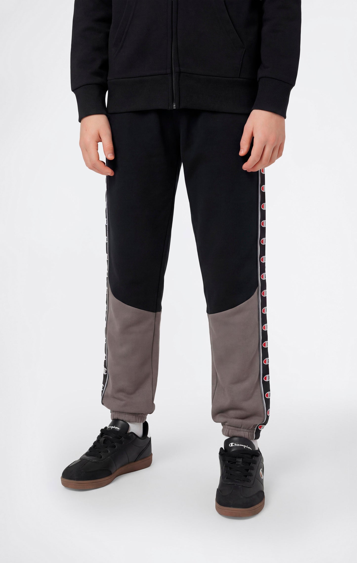 Boys' Elastic Cuff Pants with Tape Logo