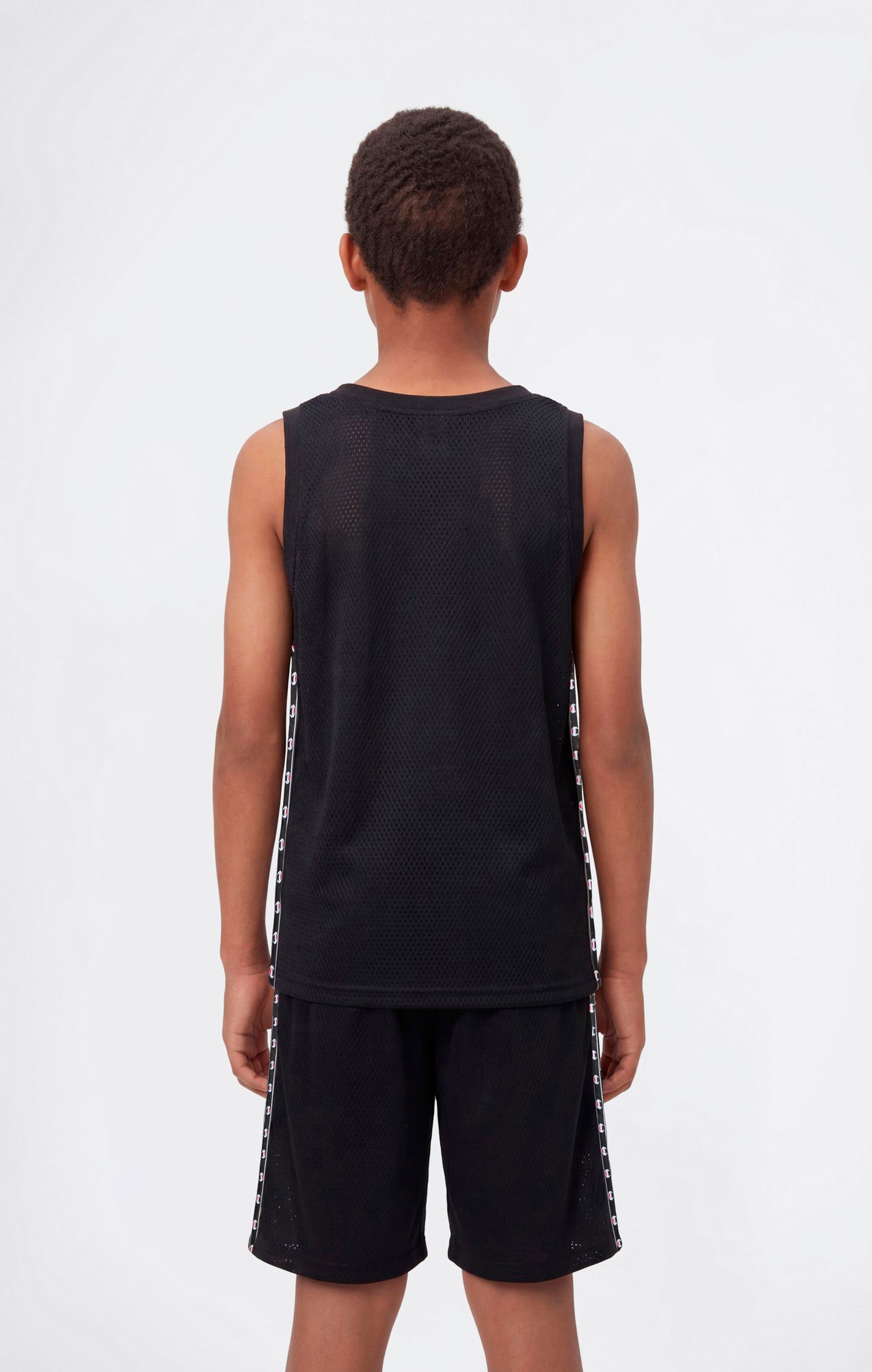 Boys' Mesh Tank with Tape Logo
