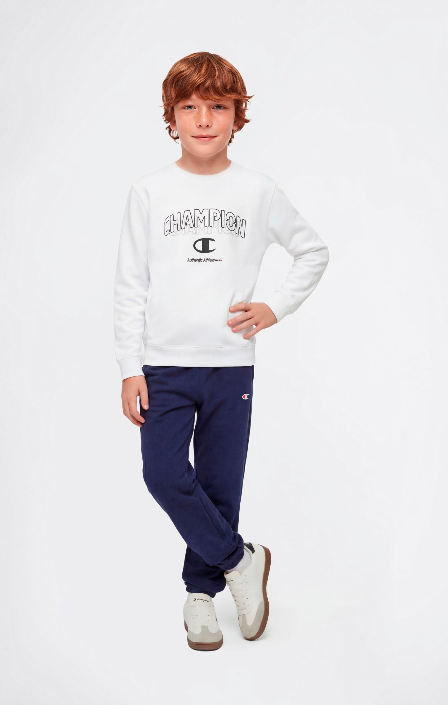 Boys' Crewneck Sweatshirt and Pants Tracksuit with Graphic
