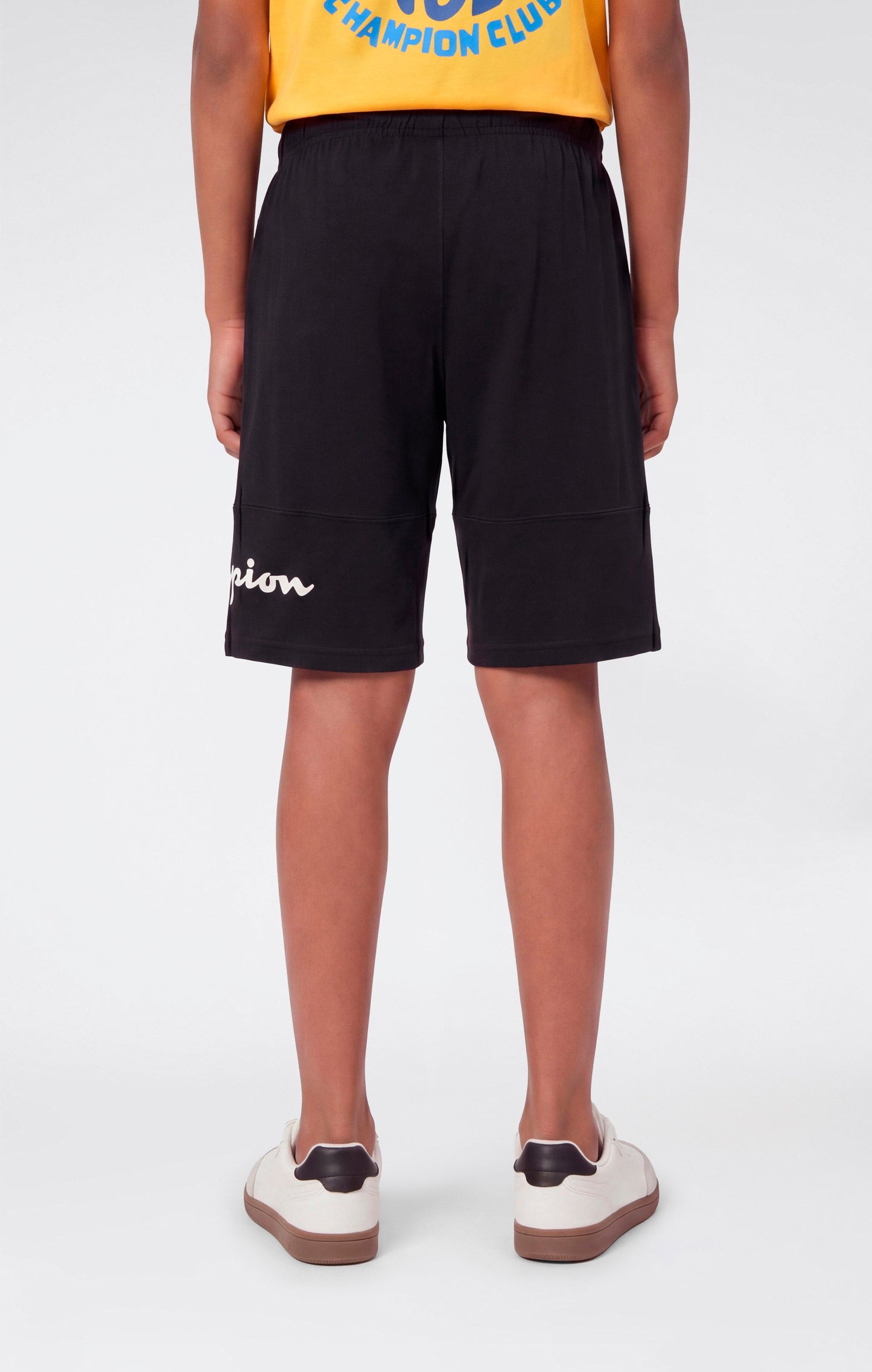 Boys' Cotton Shorts with Maxi Printed Logo