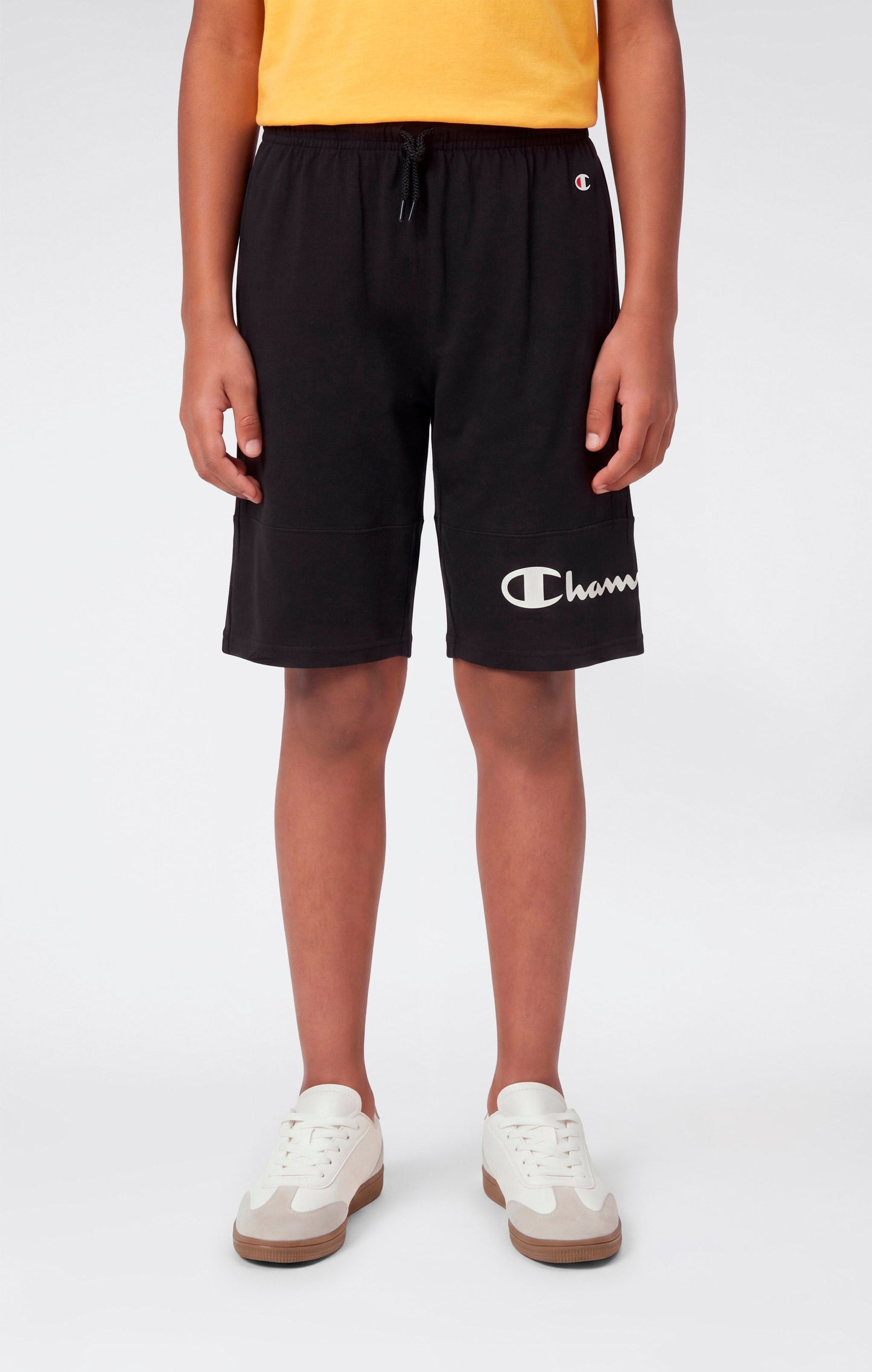 Boys' Cotton Shorts with Maxi Printed Logo